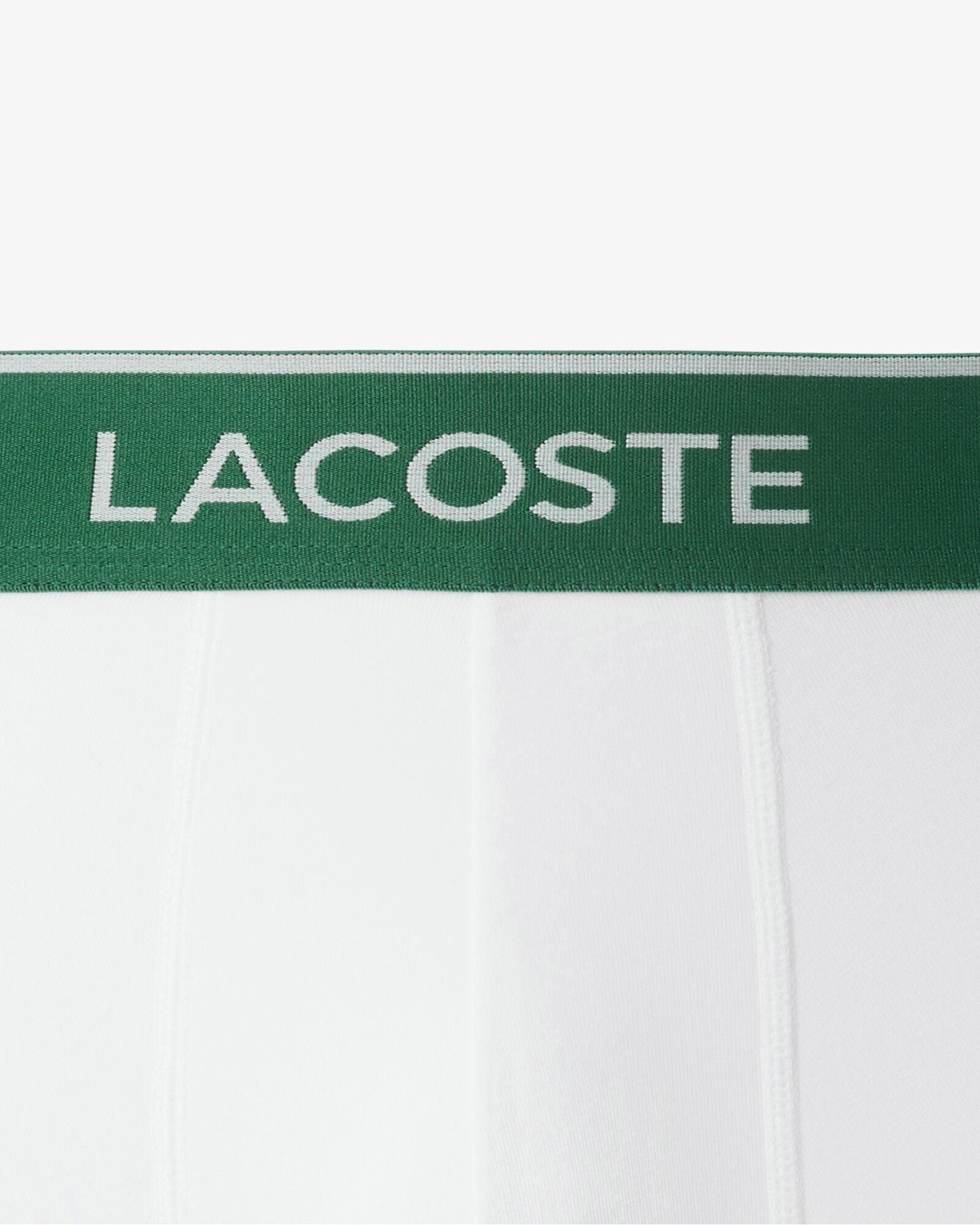 Lacoste 3-Pack of Mens Trunks - Black/White-Silver Chine NUA