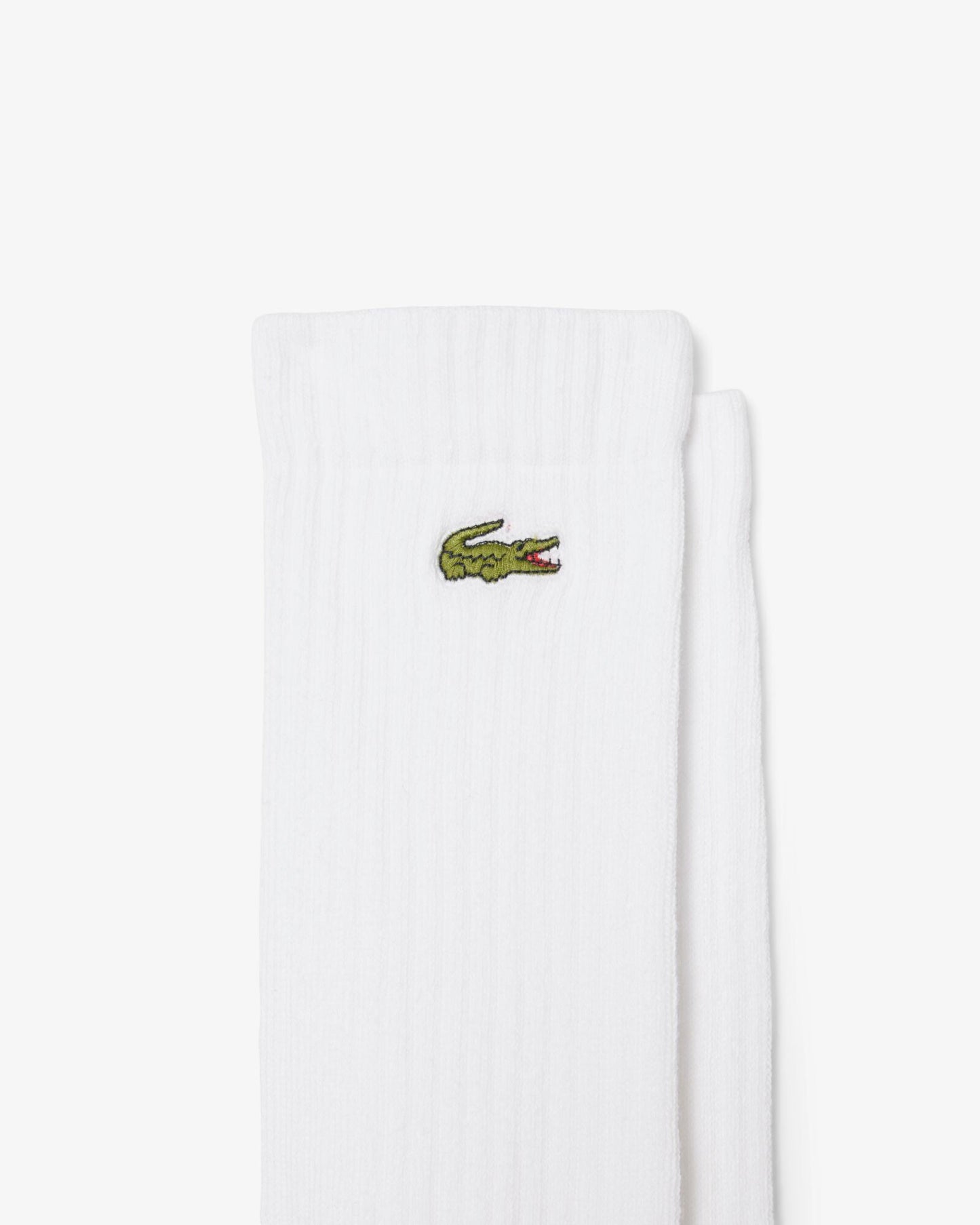 Lacoste 3 Pack Sport Mens High Cut Socks - White/White-White Z92