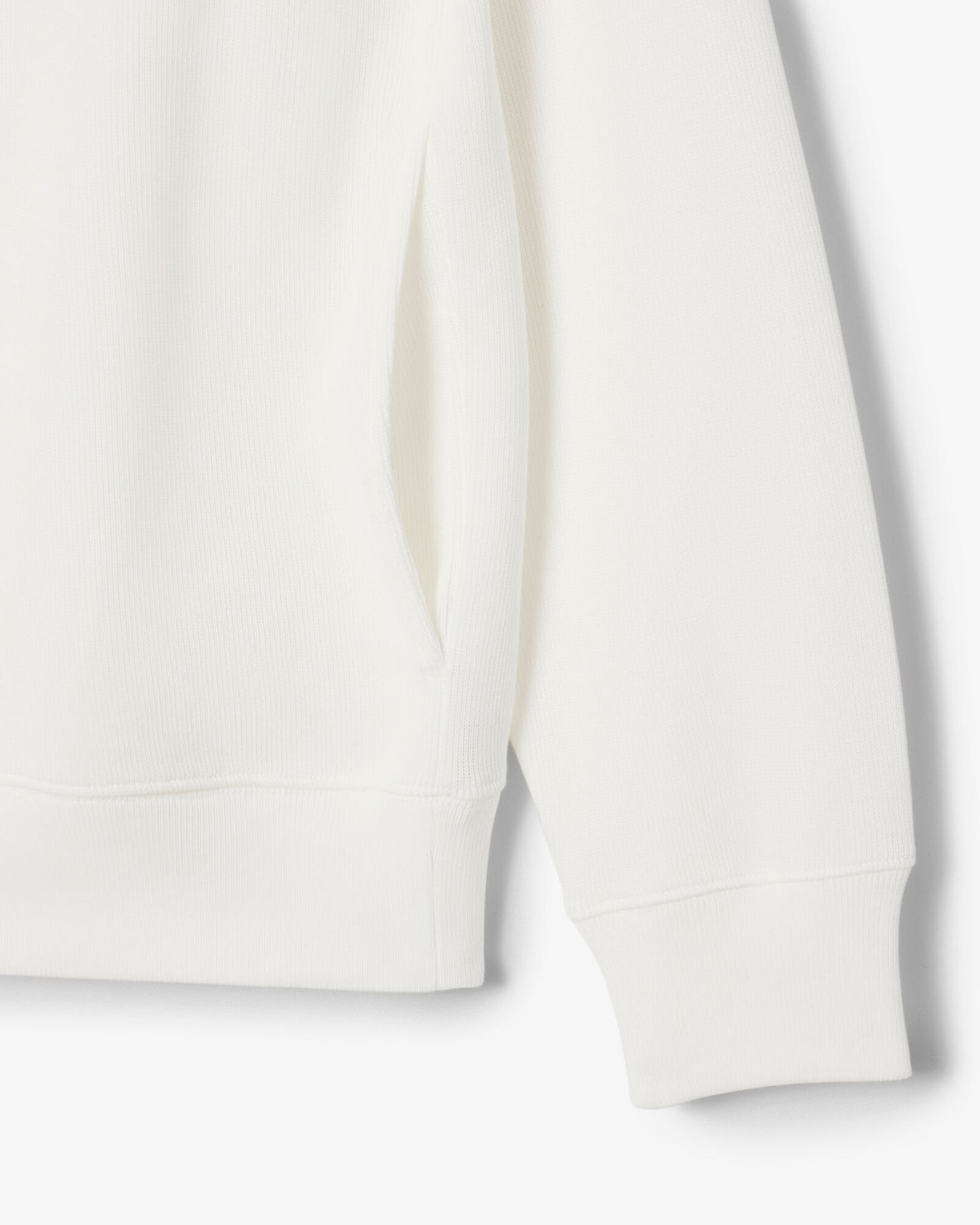 Lacoste Mens Zippered Stand-Up Collar Cotton Sweatshirt - Flour 70V