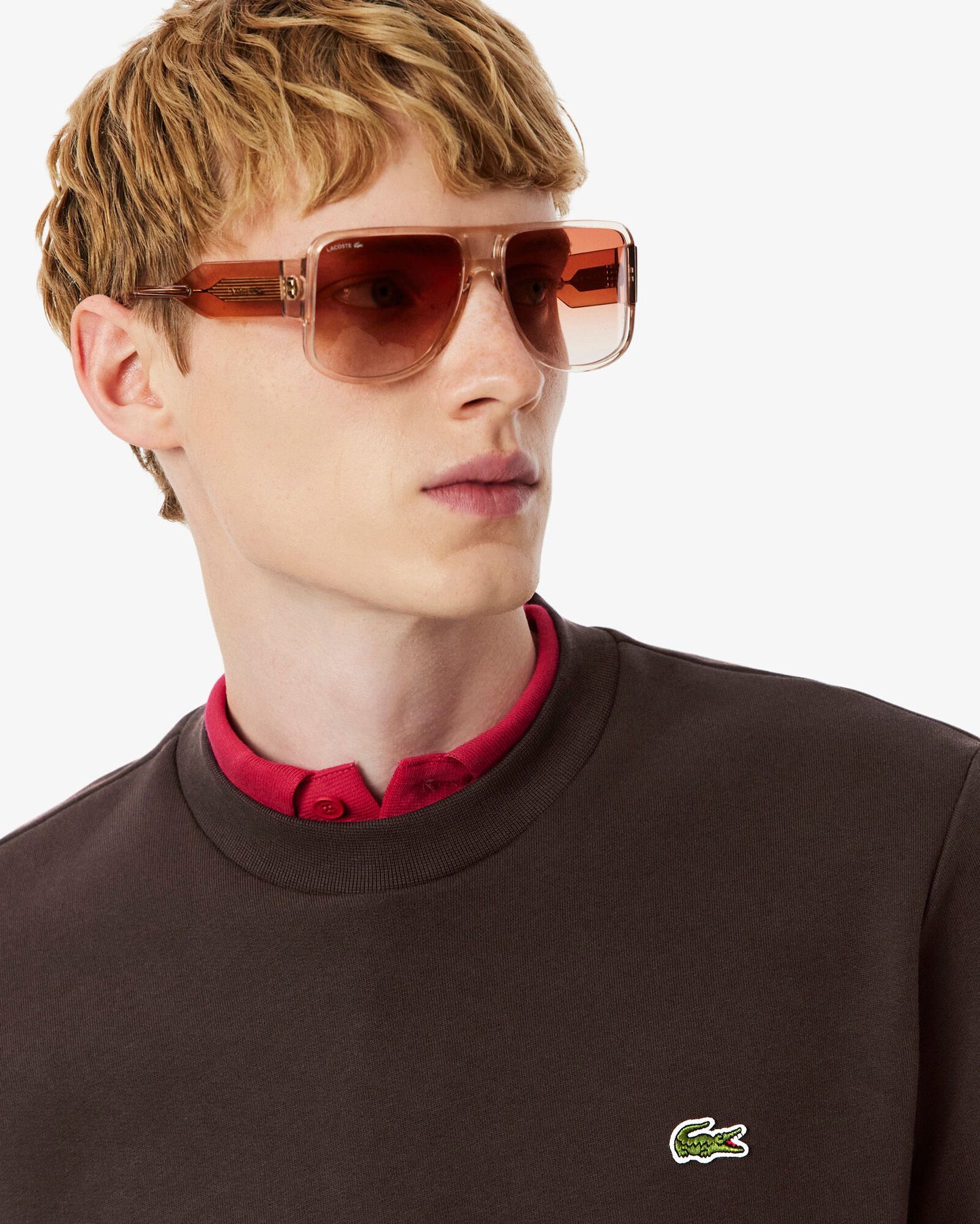Lacoste Mens Crew Neck Fleece Sweatshirt - Port 0 SKB