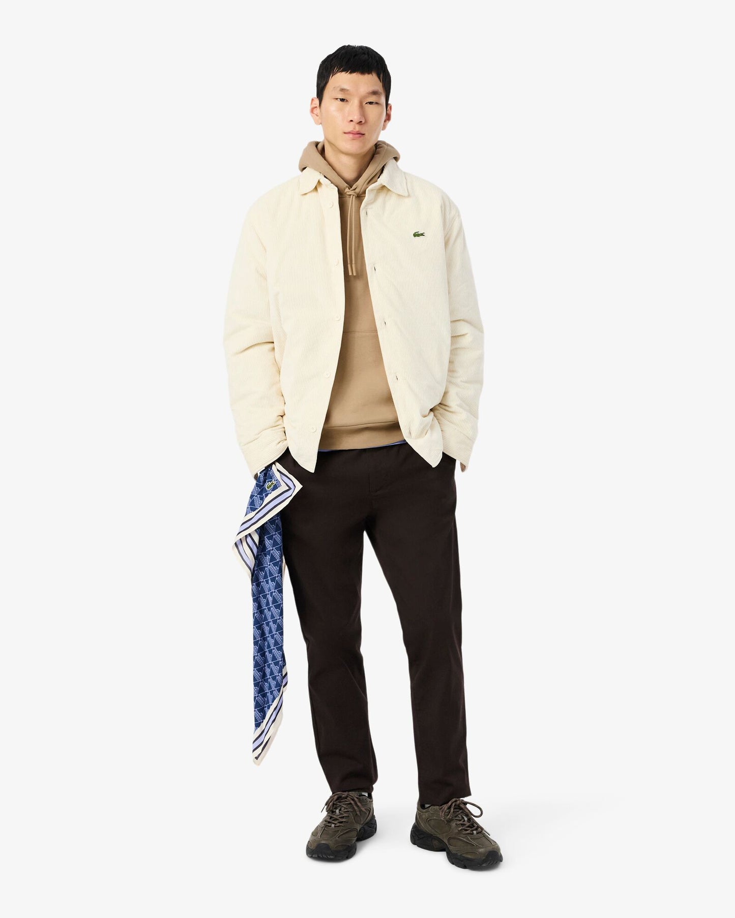 Lacoste Mens Fleece Hoodie - Viennese 02S
