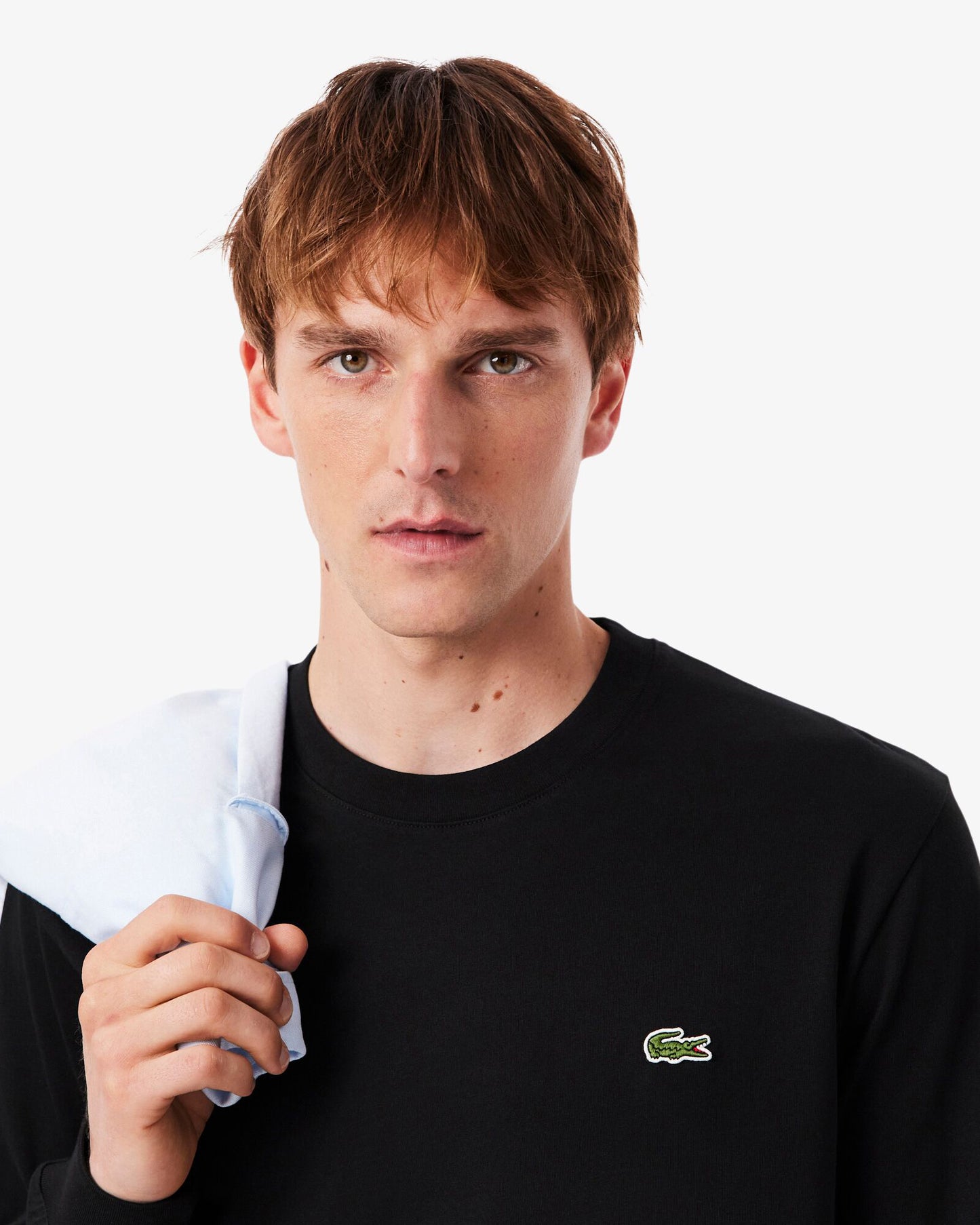 Lacoste Long Sleeved Cotton Mens T-Shirt - Black 031