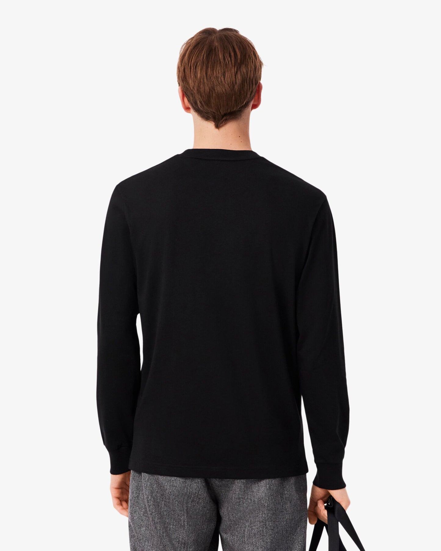 Lacoste Long Sleeved Cotton Mens T-Shirt - Black 031