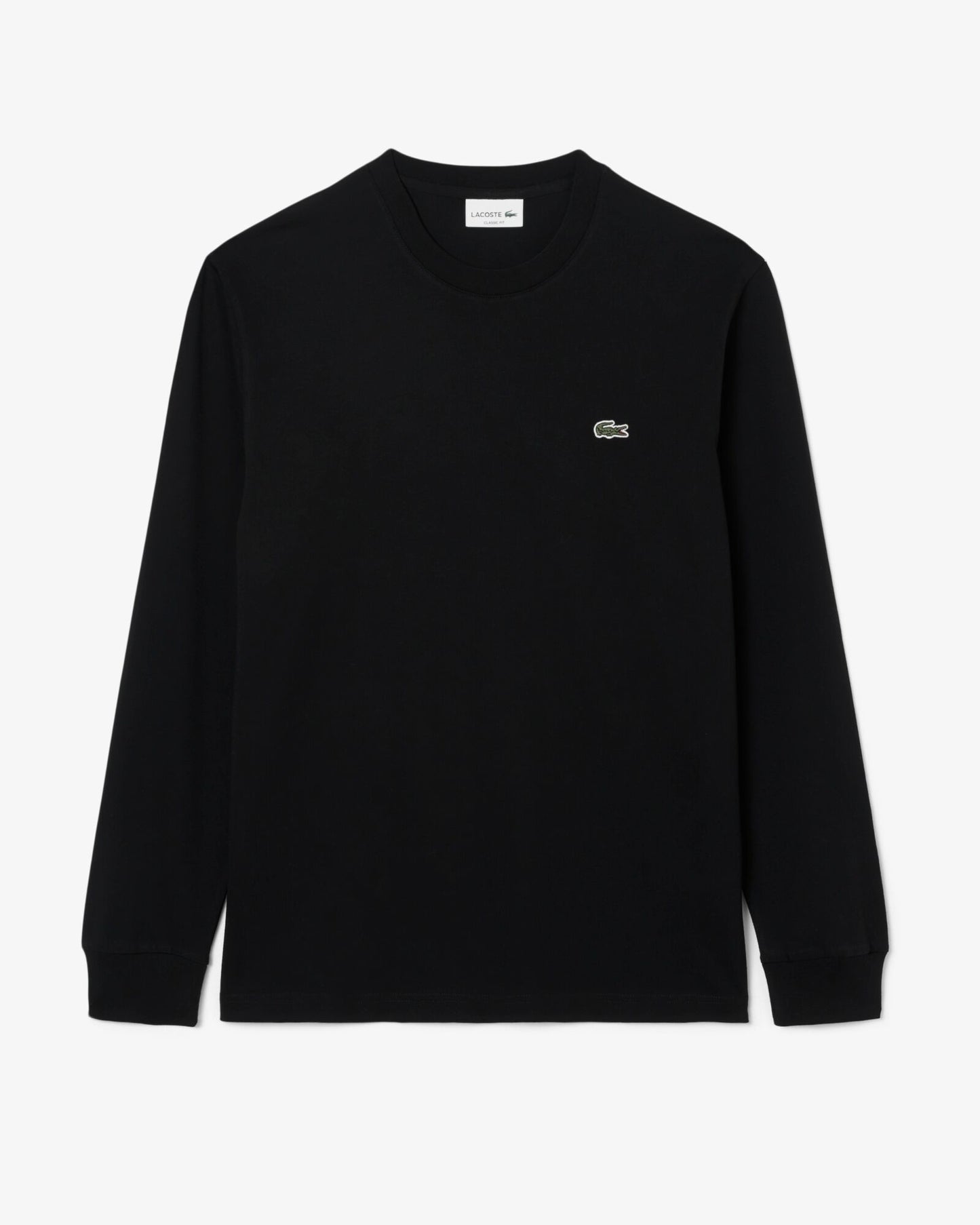 Lacoste Long Sleeved Cotton Mens T-Shirt - Black 031