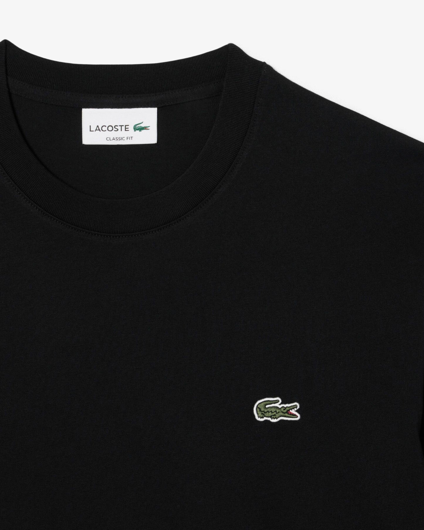 Lacoste Long Sleeved Cotton Mens T-Shirt - Black 031