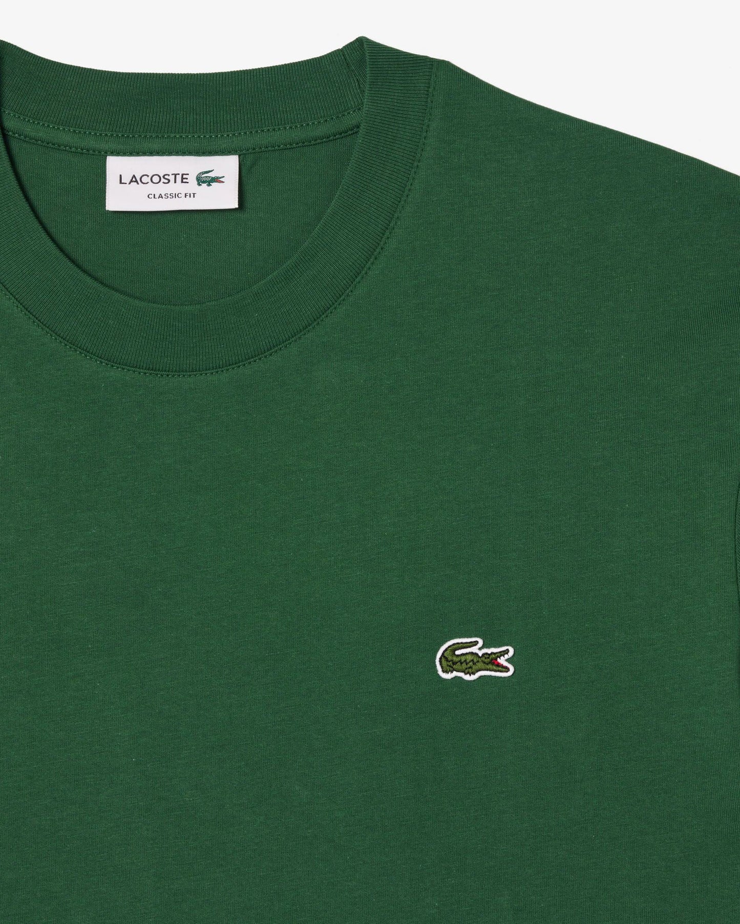 Lacoste Mens Classic Fit Cotton Jersey T-Shirt - Green 132