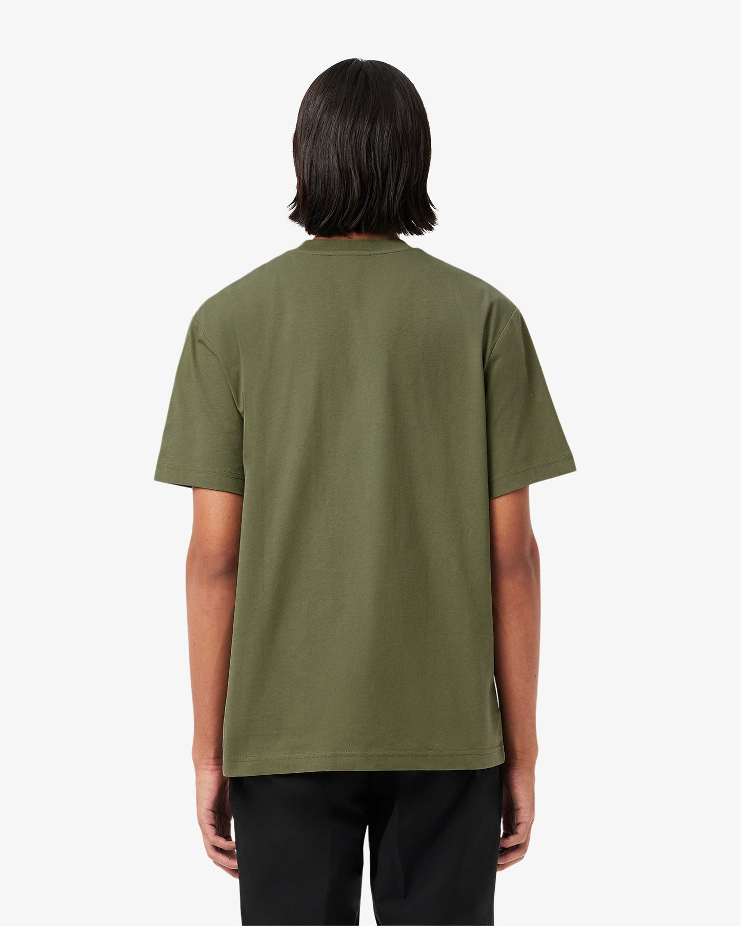 Lacoste Mens Classic Fit Cotton Jersey T-Shirt - Khaki BMY