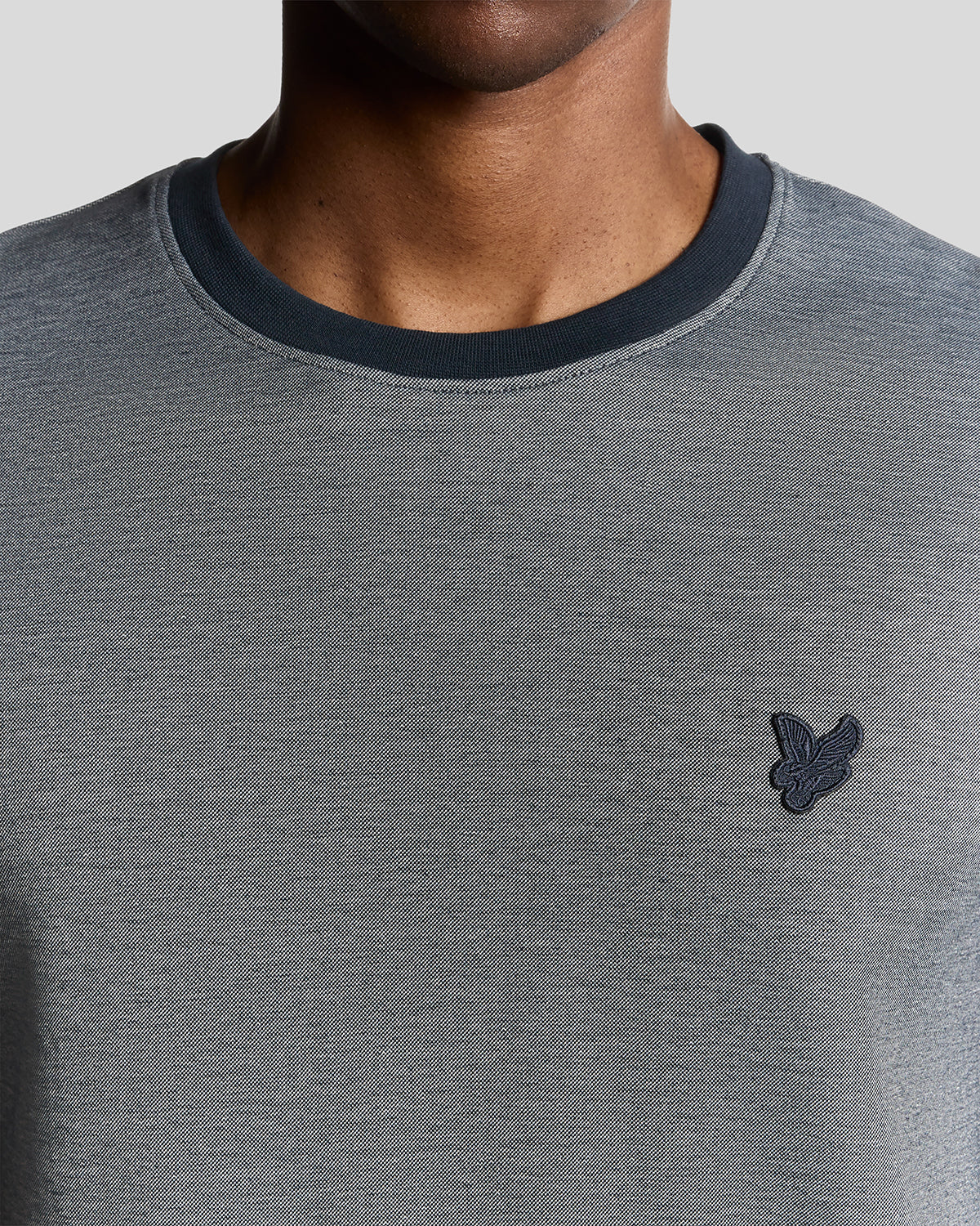 Lyle & Scott Pique Interlock T-Shirt - X973 Chambray Blue