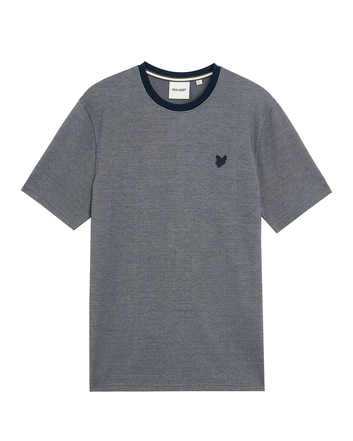 Lyle & Scott Pique Interlock T-Shirt - X973 Chambray Blue