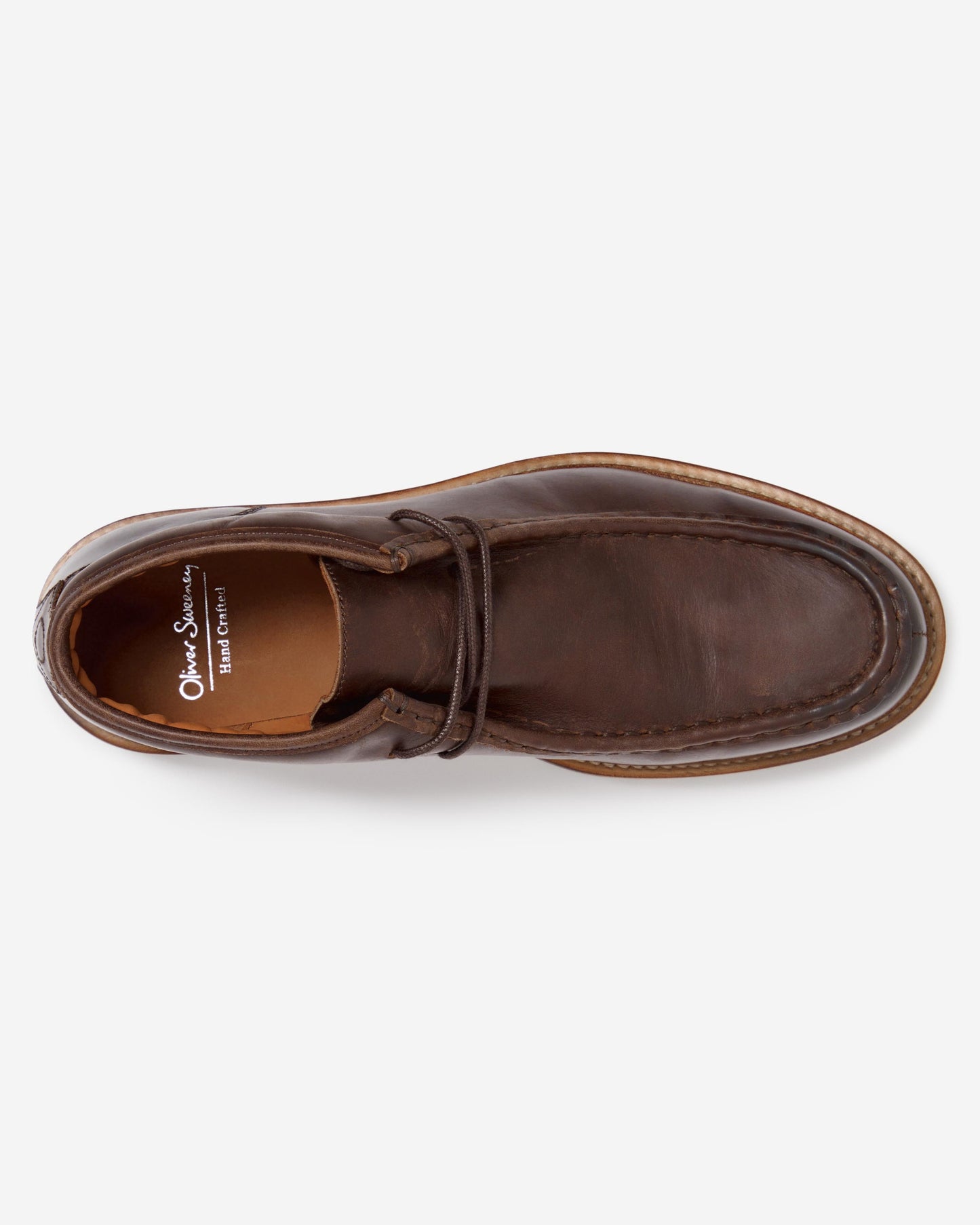 Oliver Sweeney Talisima Mens Oiled Calf Leather Moccasin Boots - Brown
