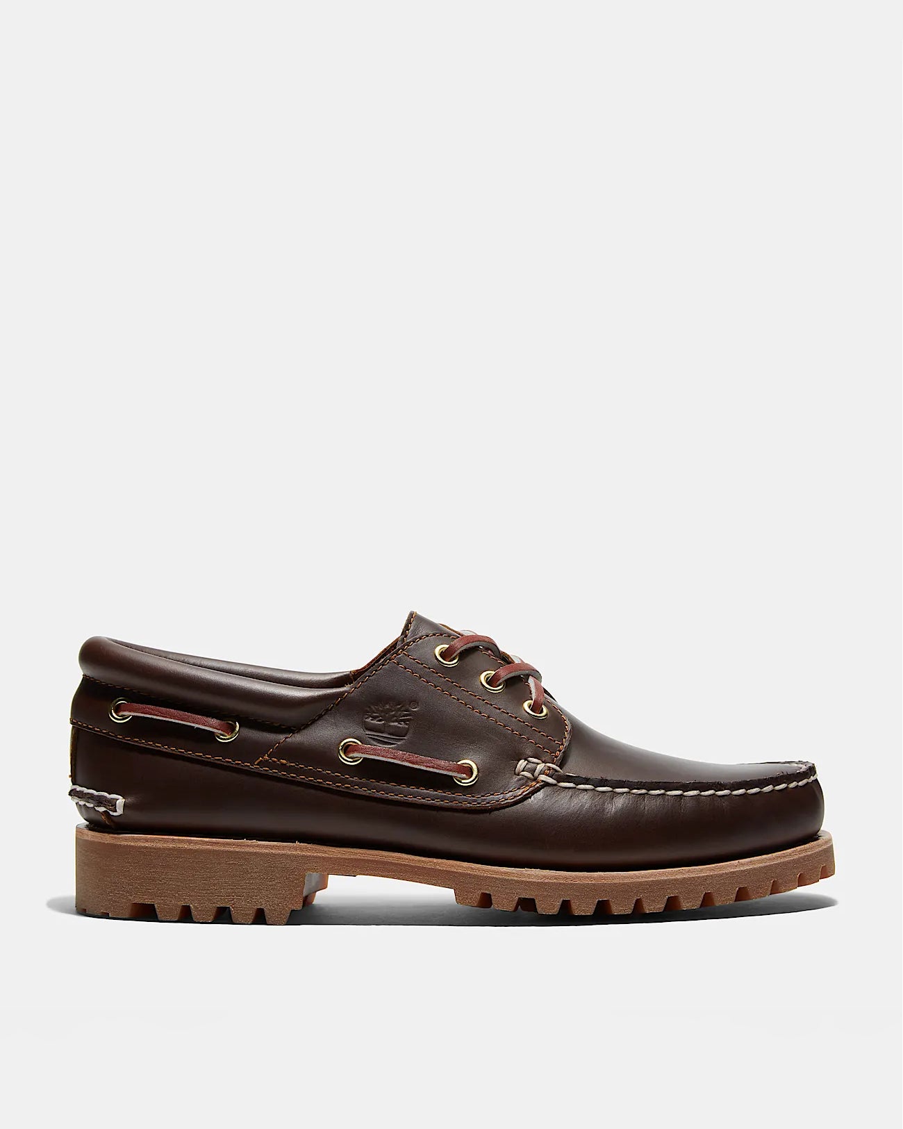 Timberland Mens Authentic Leather Boat Shoes - Brown