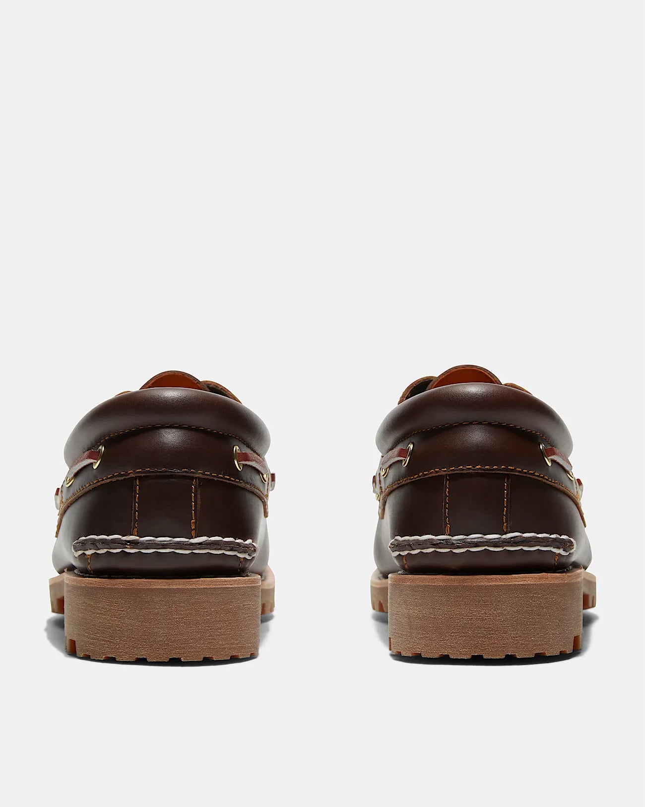 Timberland Mens Authentic Leather Boat Shoes - Brown