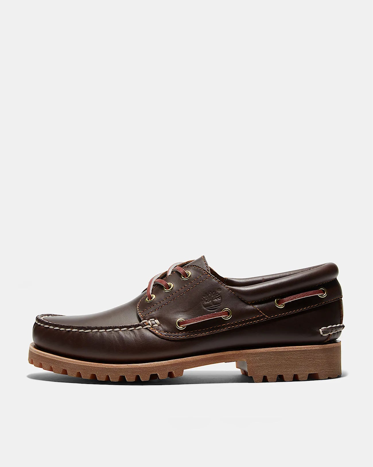 Timberland Mens Authentic Leather Boat Shoes - Brown
