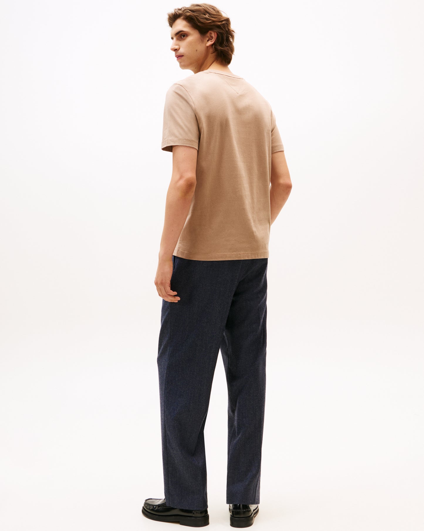Tommy Hilfiger Essential Seasonal Regular Fit Solid Mens T-Shirt - Coastal Taupe