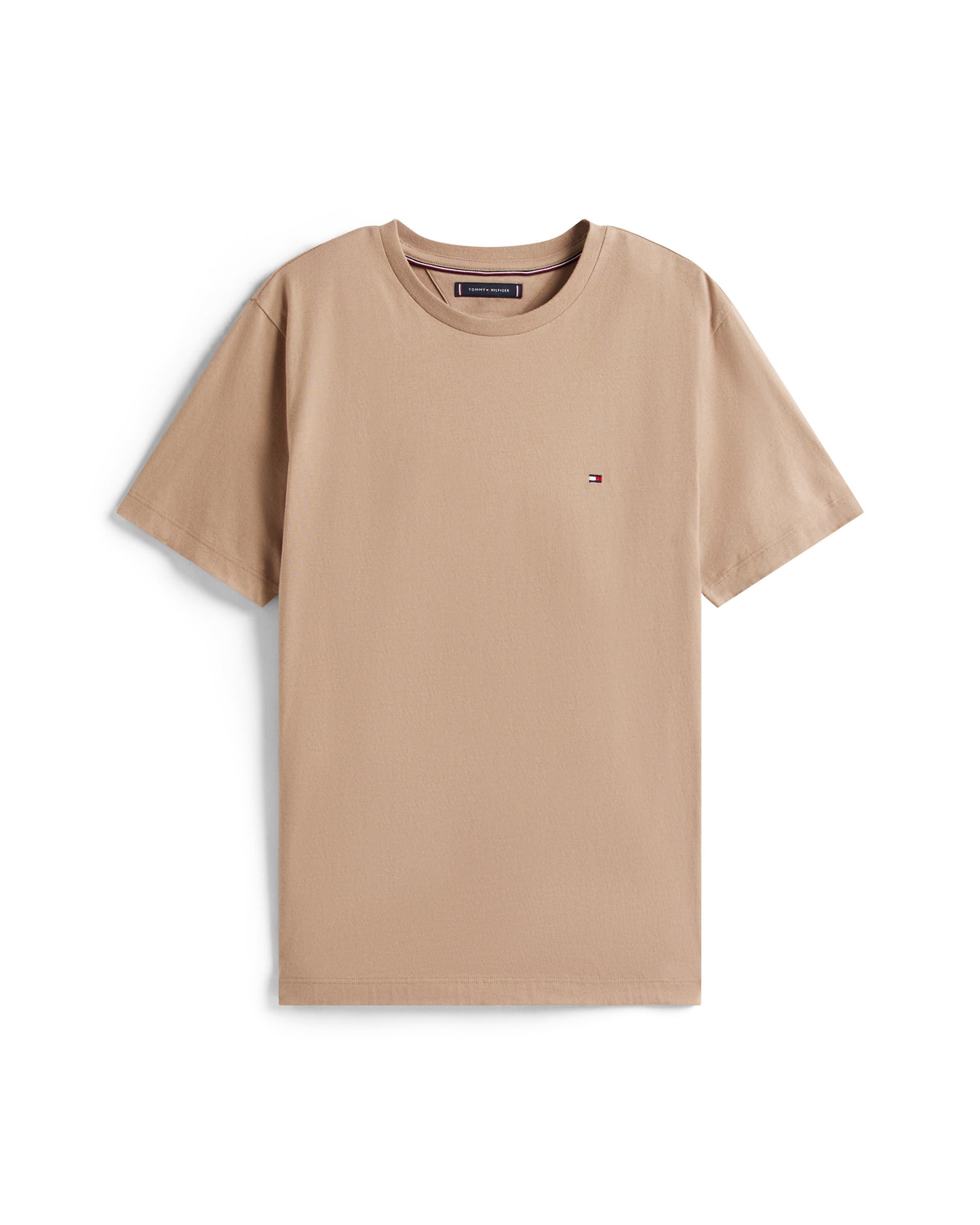 Tommy Hilfiger Essential Seasonal Regular Fit Solid Mens T-Shirt - Coastal Taupe