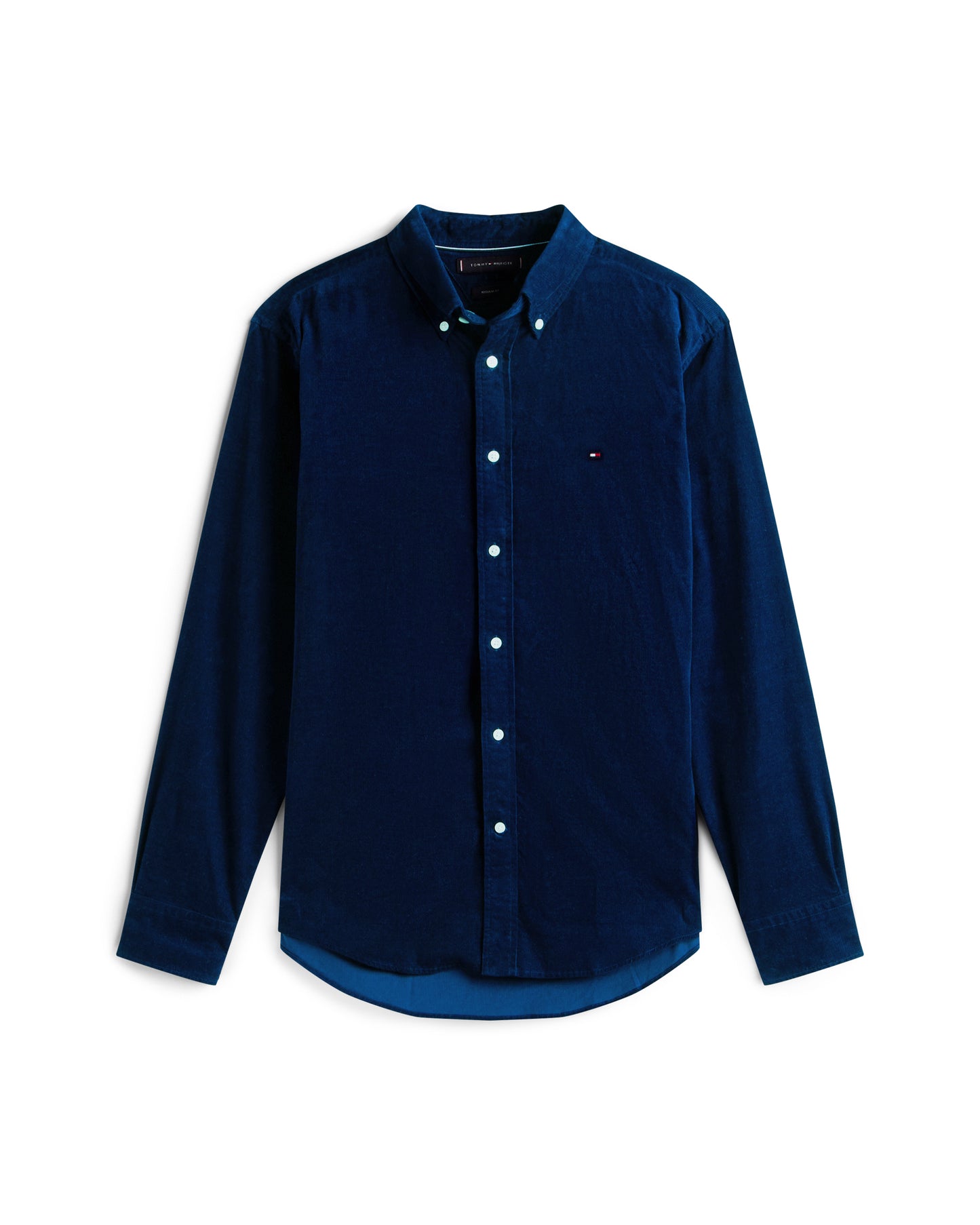 Tommy Hilfiger Solid Corduroy Mens Long Sleeve Shirt - Imperial Navy