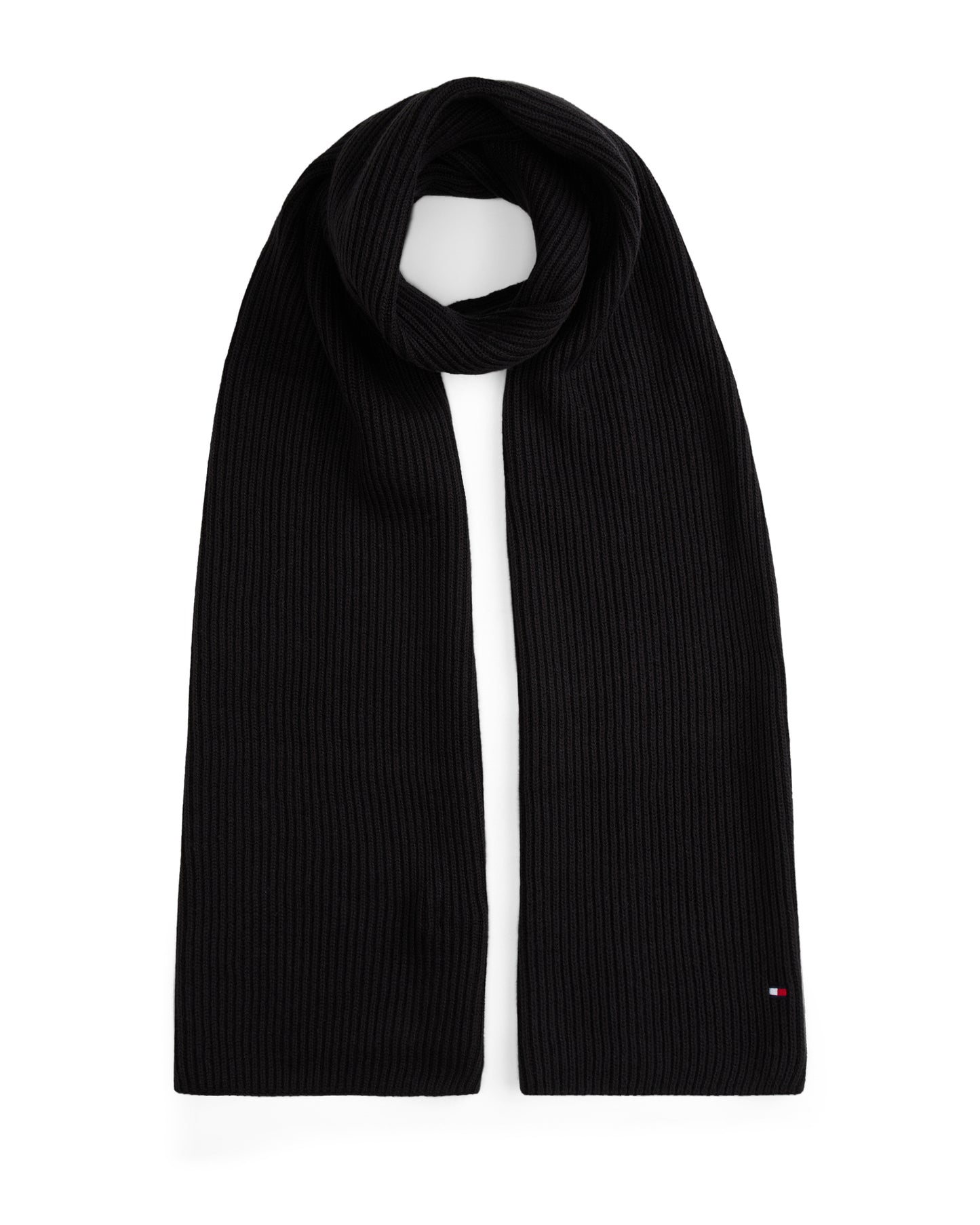 Tommy Hilfiger TH Flag Mens Beanie & Scarf Gift Set - Black