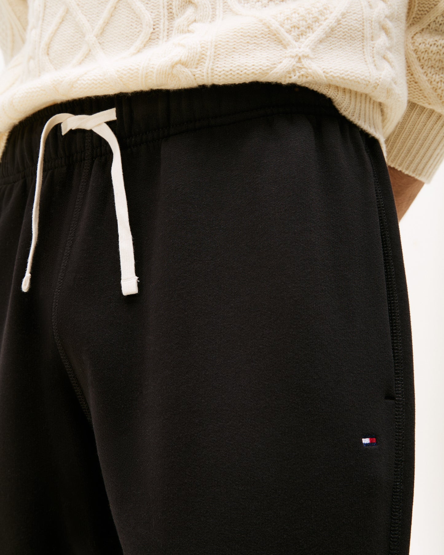 Tommy Hilfiger Essential Fleece Mens Sweatpants - Black