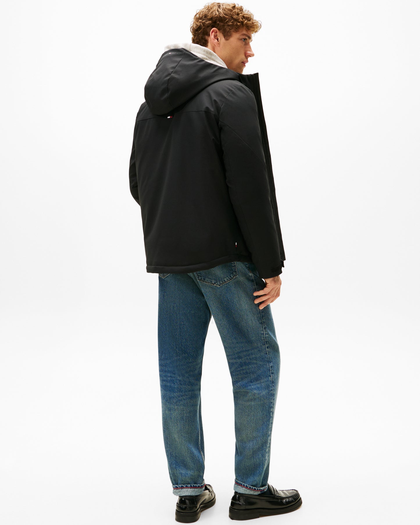 Tommy Hilfiger Tech Hooded Short Mens Padded Jacket - Black