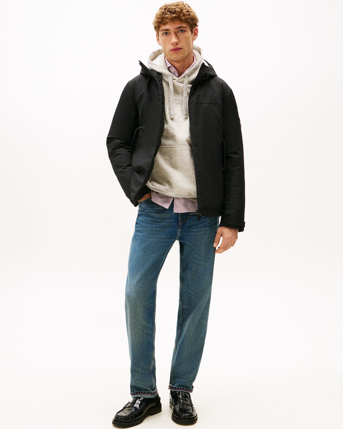 Tommy Hilfiger Tech Hooded Short Mens Padded Jacket - Black