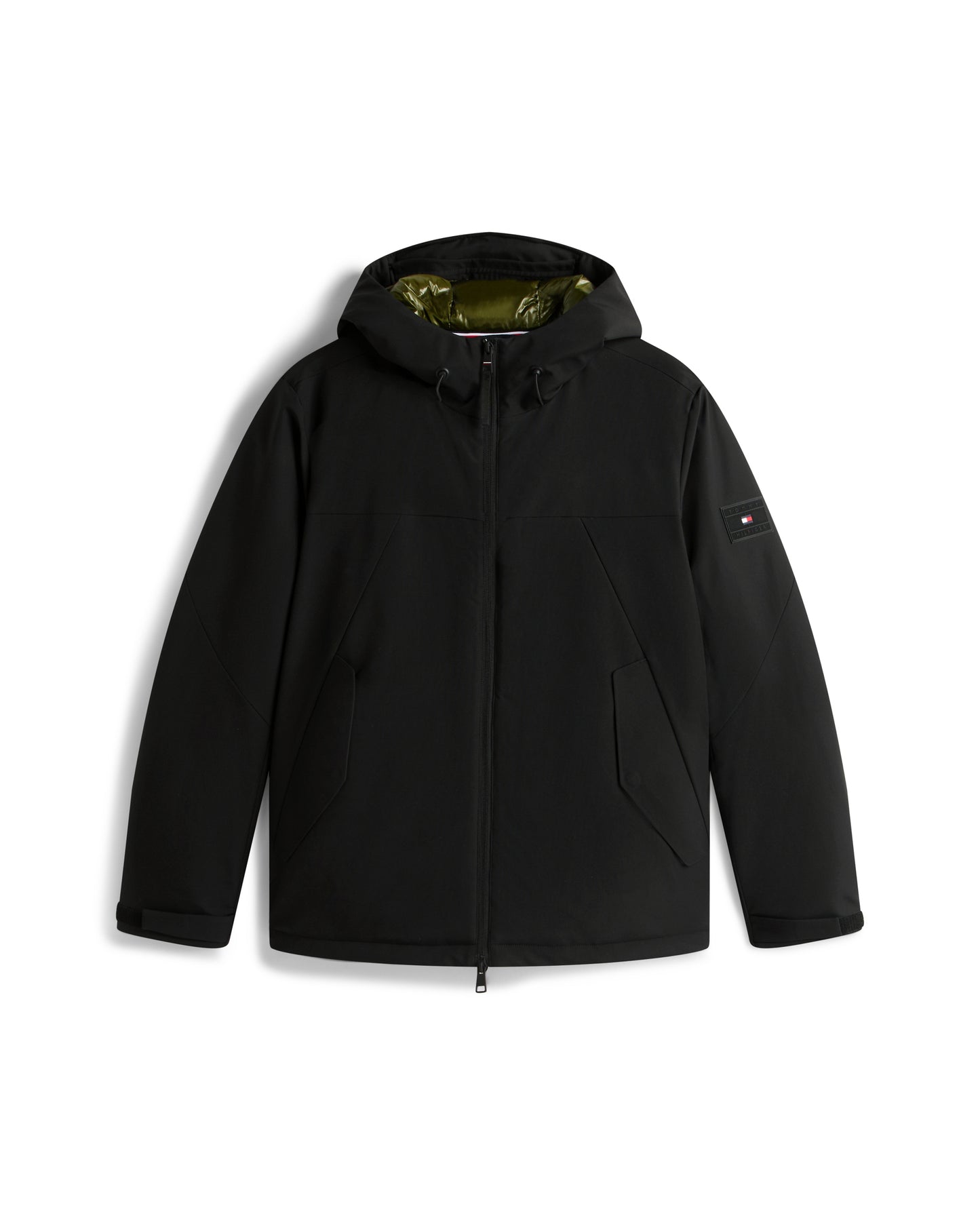 Tommy Hilfiger Tech Hooded Short Mens Padded Jacket - Black