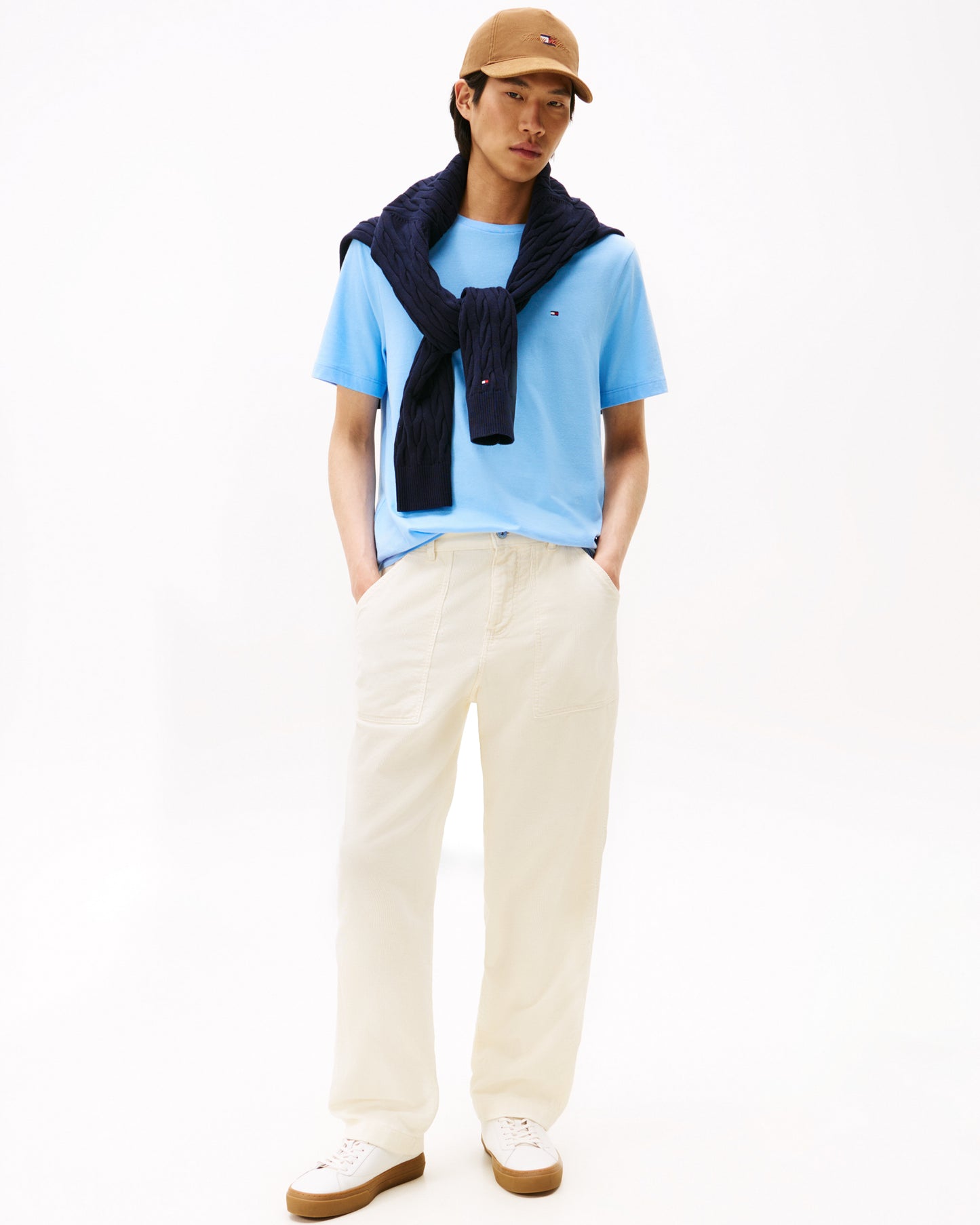 Tommy Hilfiger Essential Seasonal Regular Fit Solid Mens T-Shirt - Vessel Blue