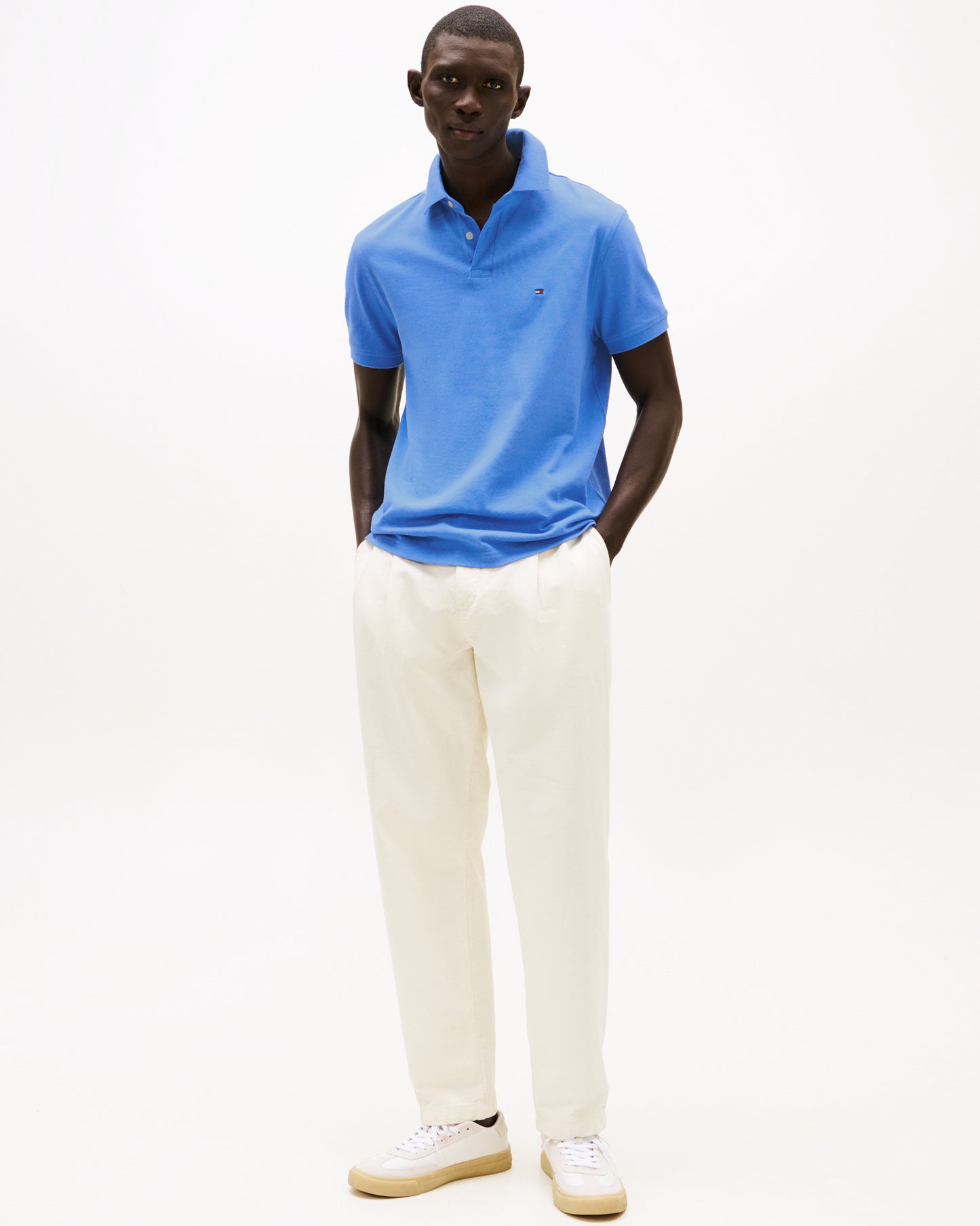 Tommy Hilfiger 1985 Regular Fit Mens Polo - Blue Spell