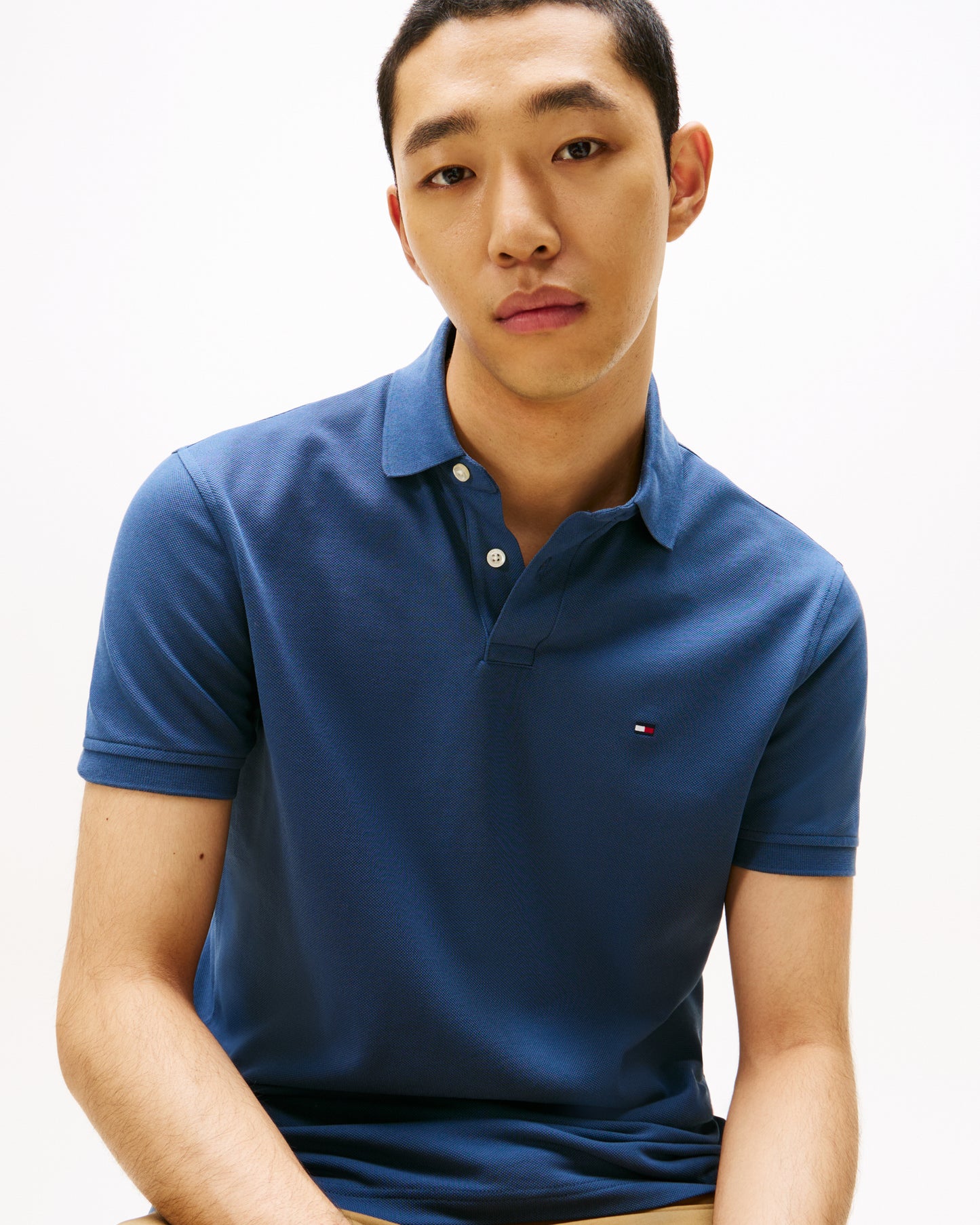 Tommy Hilfiger 1985 Regular Fit Mens Polo - Aegean Sea