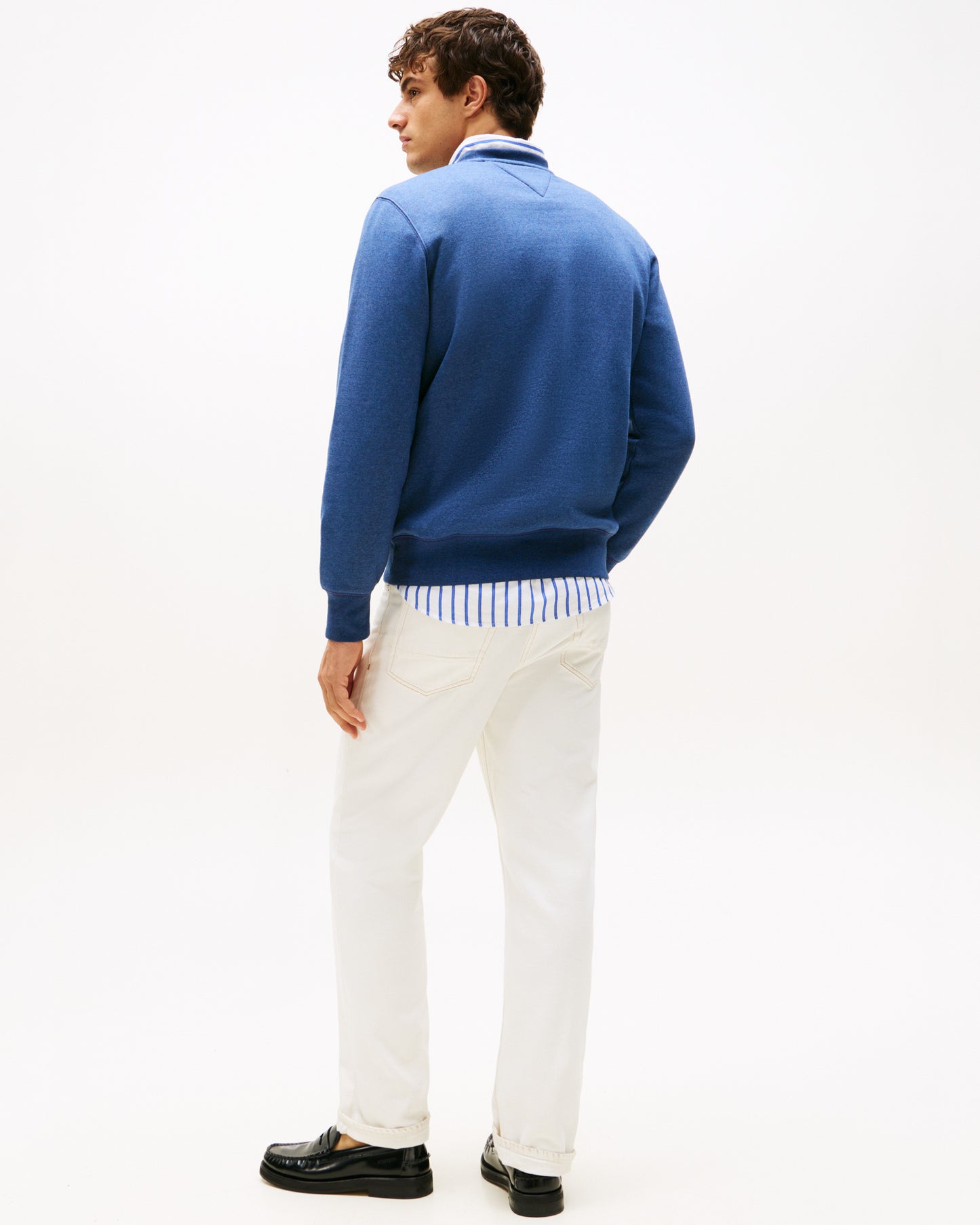 Tommy Hilfiger Tommy Logo Mens Sweatshirt - Aegean Sea Heather