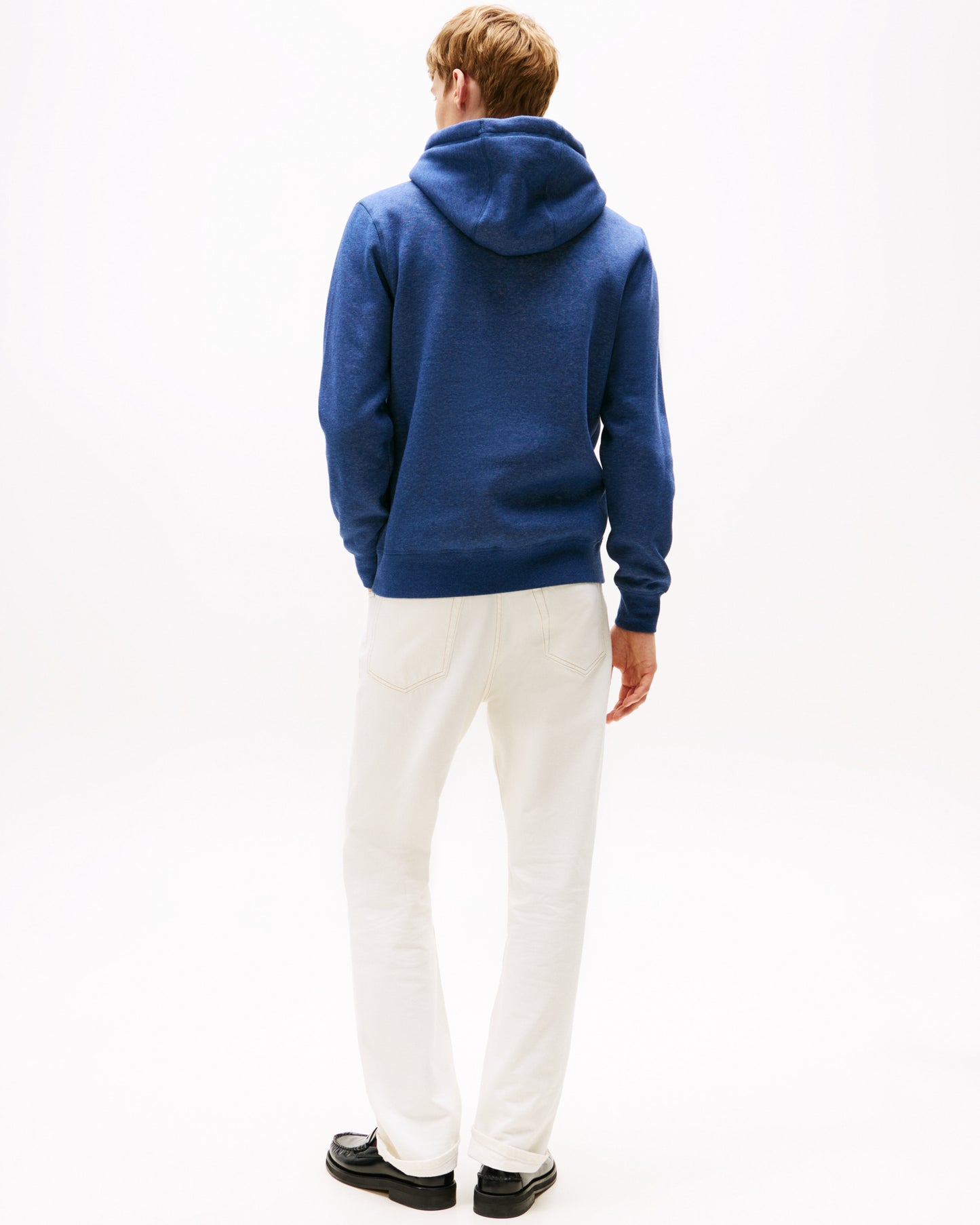 Tommy Hilfiger Tommy Logo Flex Fleece Hoodie - Aegean Sea Heather