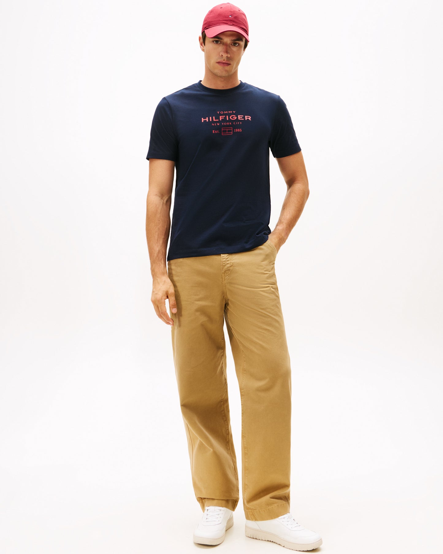 Tommy Hilfiger Stack Hilfiger Mens Graphic T-Shirt - Desert Sky