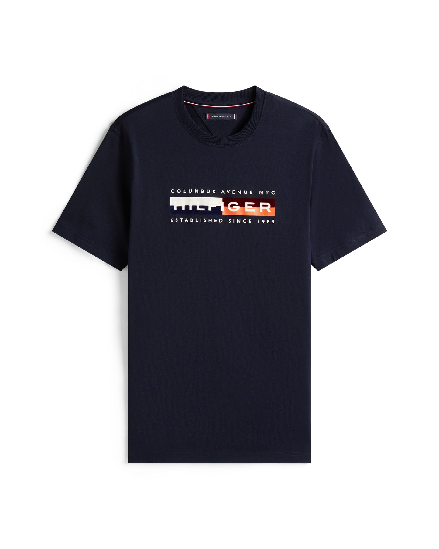 Tommy Hilfiger TH Colour Block Mens Graphic T-Shirt - Desert Sky