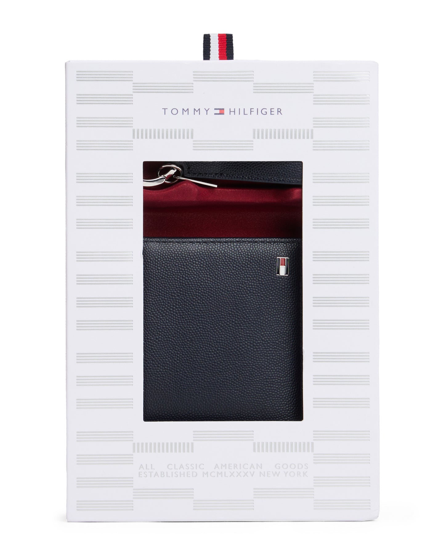Tommy Hilfiger TH Flag Mini Wallet and Key Fob - Space Blue