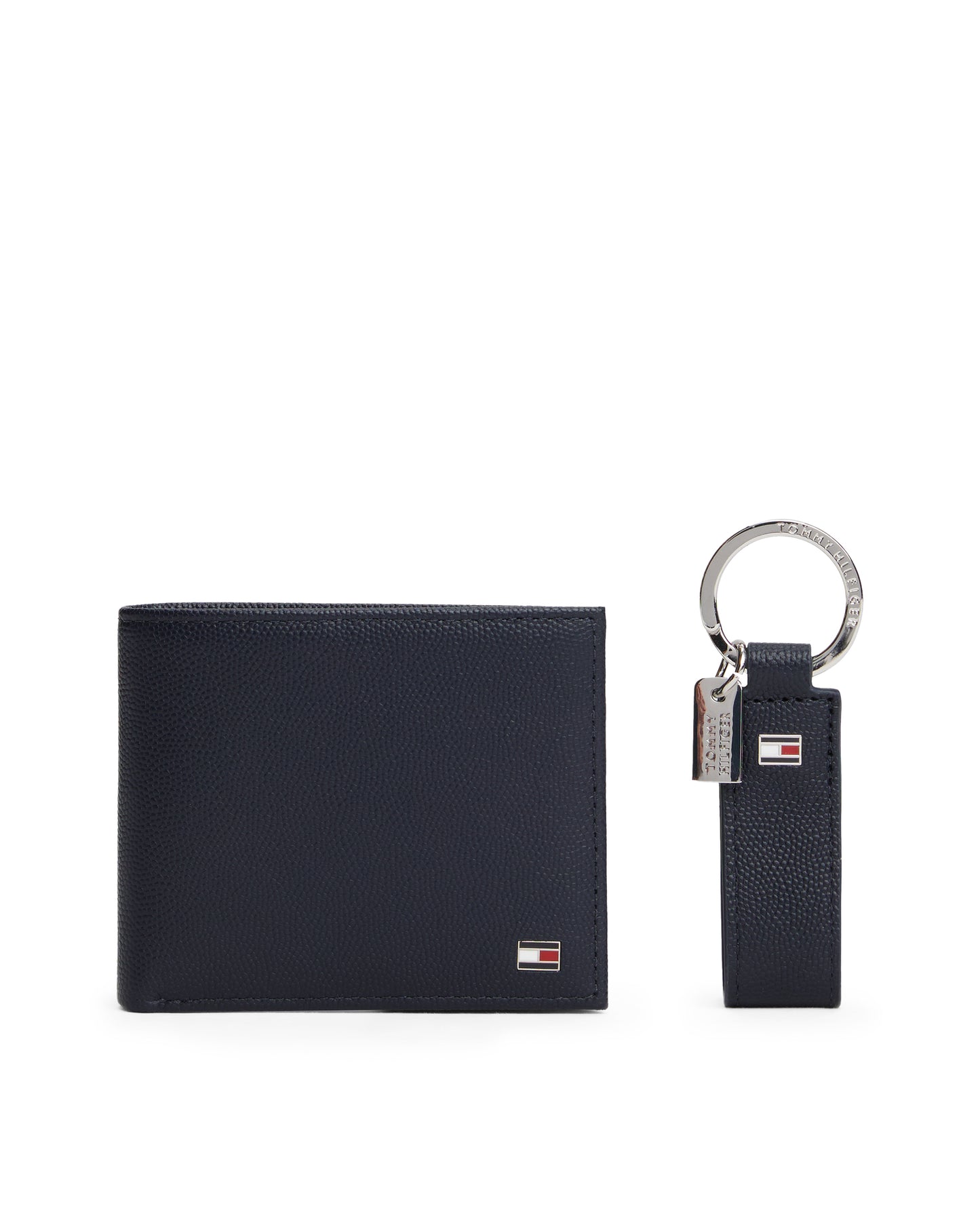Tommy Hilfiger TH Flag Mini Wallet and Key Fob - Space Blue