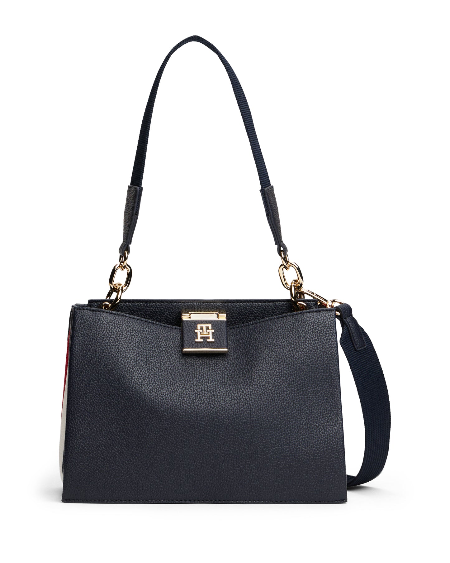 Tommy Hilfiger TH Her Corp Medium Womens Satchel - Space Blue