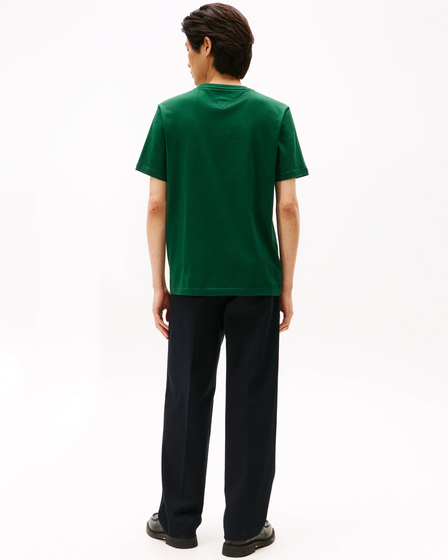 Tommy Hilfiger Essential Seasonal Regular Fit Solid Mens T-Shirt - Ornamental Green