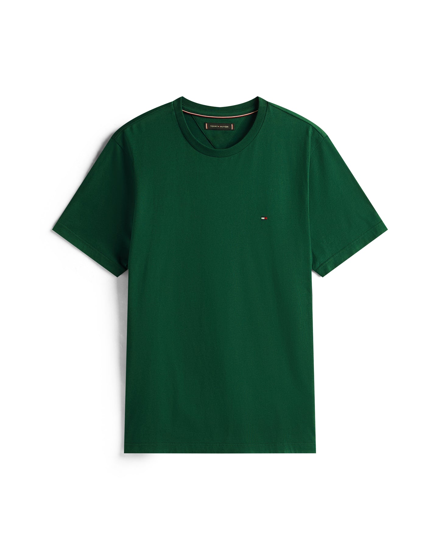 Tommy Hilfiger Essential Seasonal Regular Fit Solid Mens T-Shirt - Ornamental Green