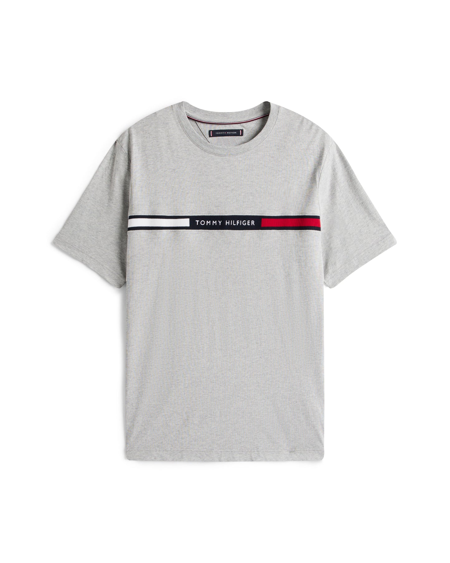 Tommy Hilfiger Hilfiger Chest Insert Mens T-Shirt - Light Grey Heather