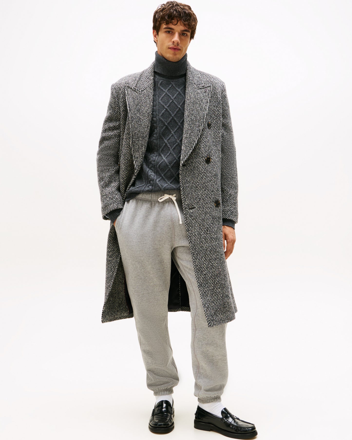Tommy Hilfiger Essential Fleece Mens Sweatpants - Medium Grey Heather