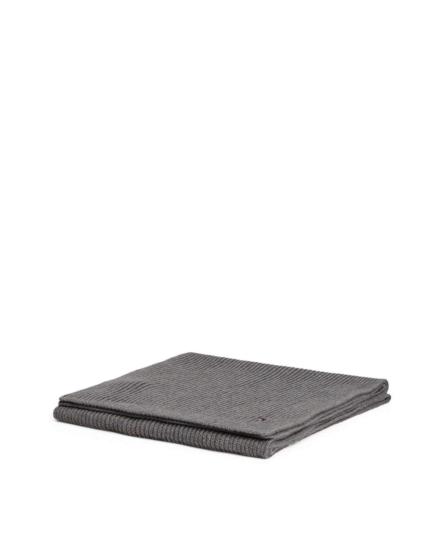 Tommy Hilfiger TH Flag Mens Pima Cotton Scarf - Mid Grey Heather