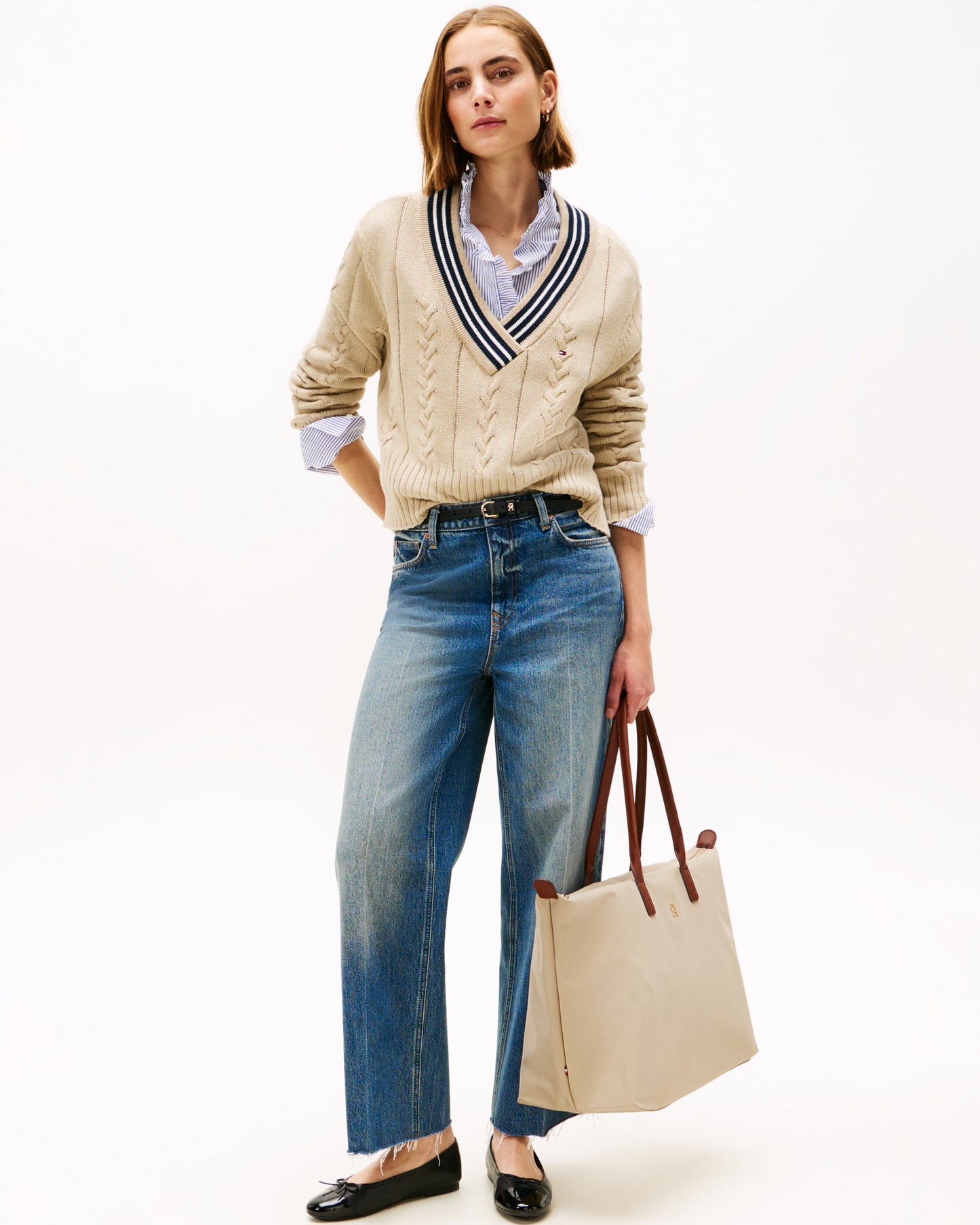 Tommy Hilfiger Popette Womens Maxi Tote Bag - Sandalwood