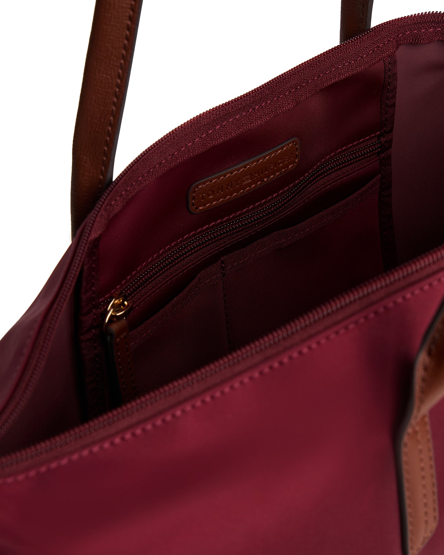 Tommy Hilfiger Popette Womens Tote Bag - Deep Rouge