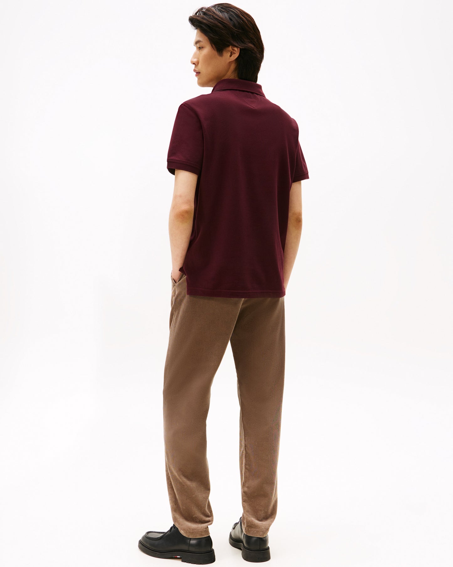 Tommy Hilfiger 1985 Regular Fit Mens Polo - Deep Burgundy
