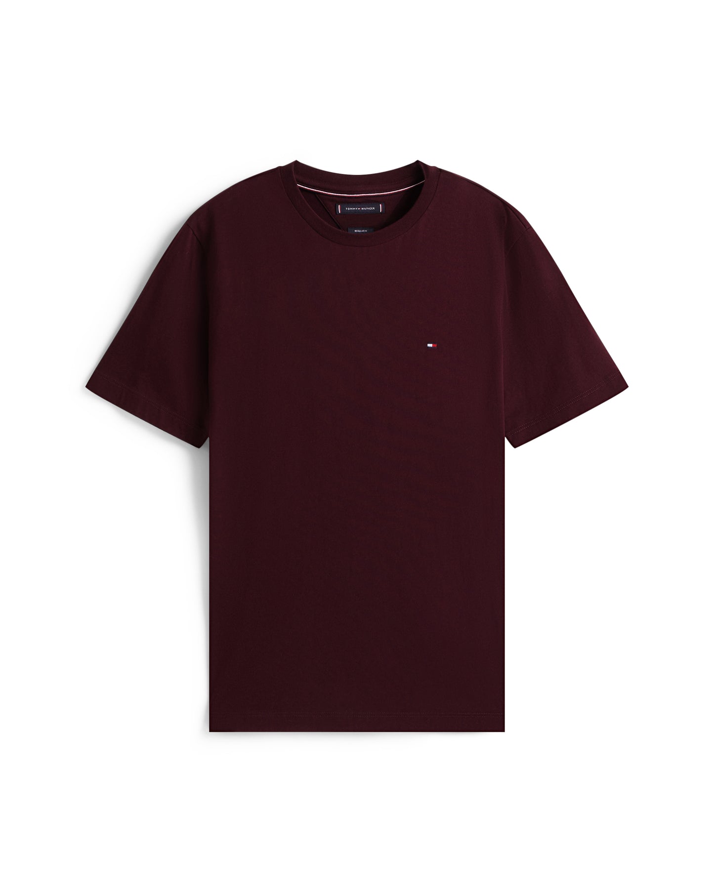 Tommy Hilfiger Essential Seasonal Regular Fit Solid Mens T-Shirt - Deep Burgundy