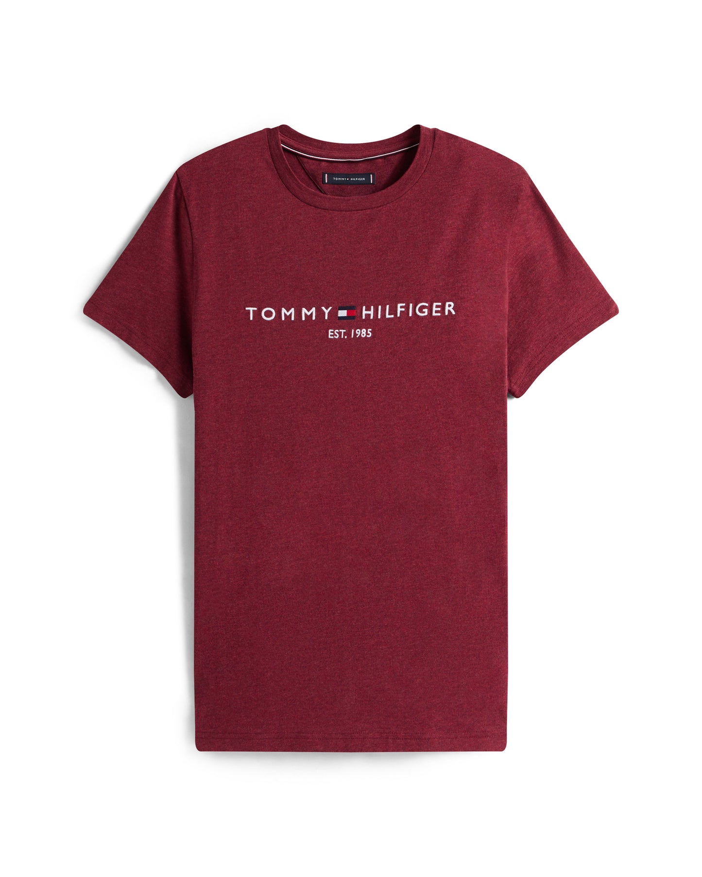 Tommy Hilfiger Tommy Logo Basic Mens T-Shirt - Deep Rouge Heather