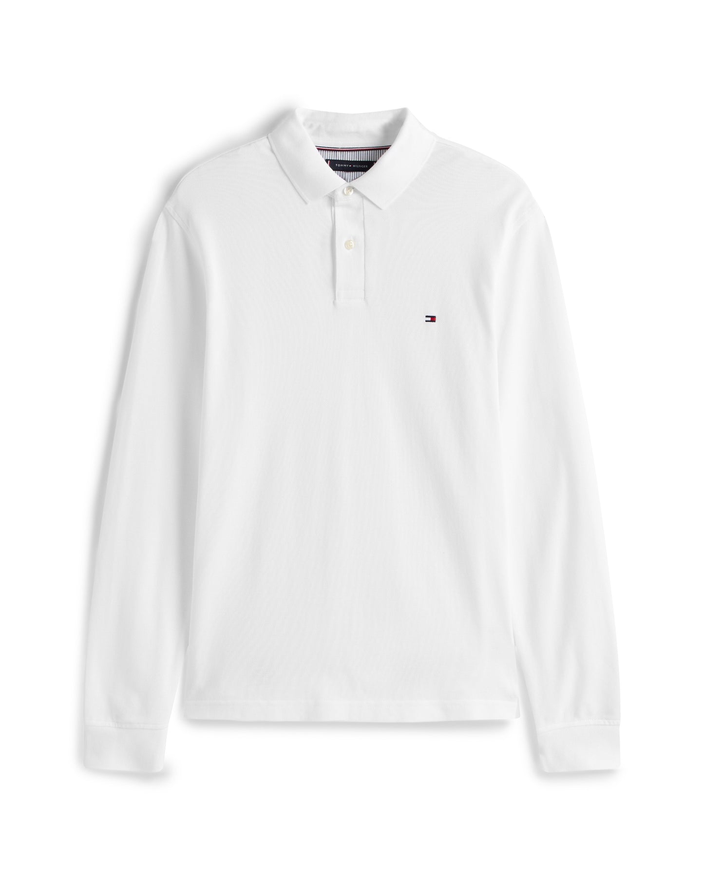 Tommy Hilfiger 1985 Regular Long Sleeve Mens Polo Shirt - White