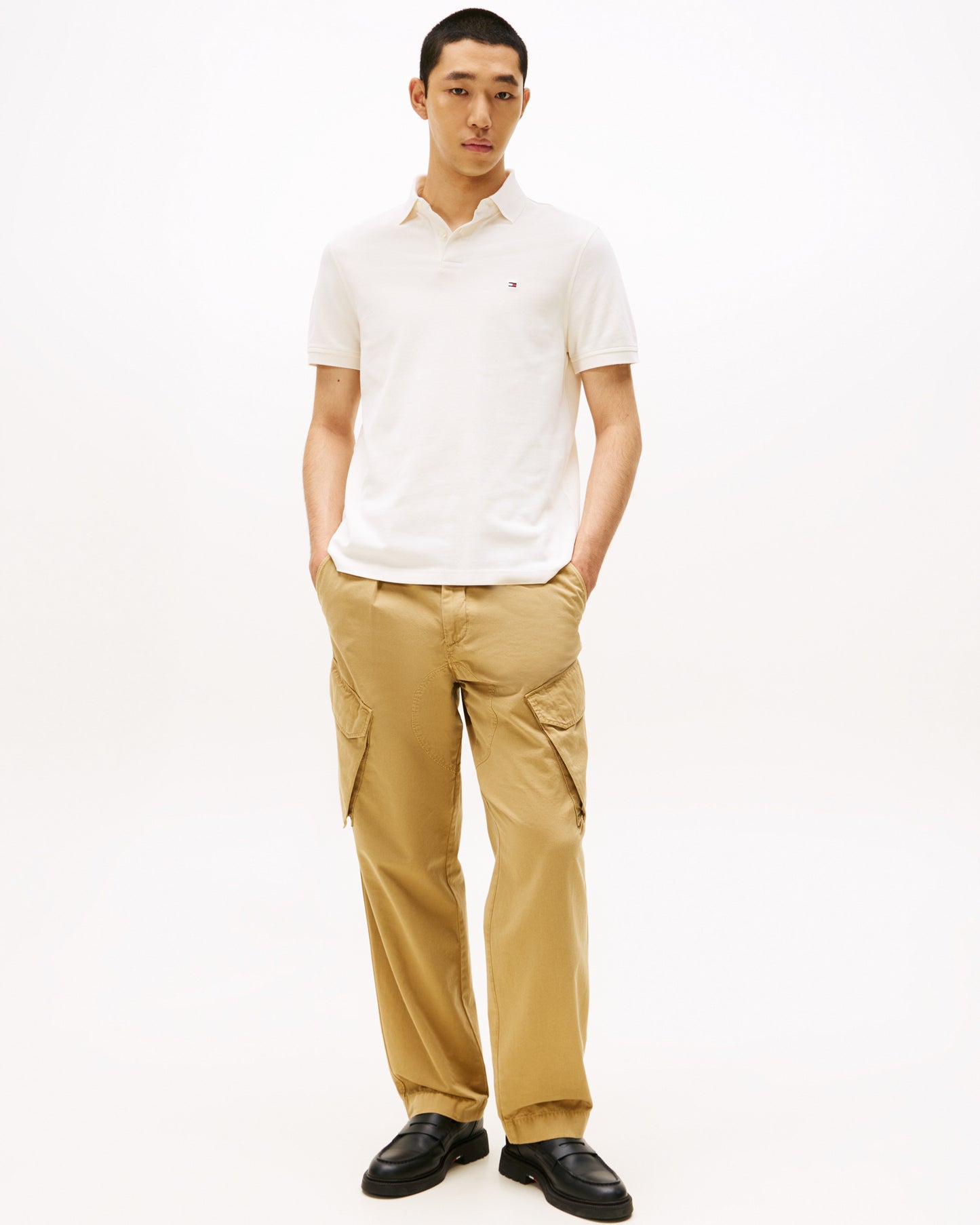 Tommy Hilfiger 1985 Regular Fit Mens Polo - Ivory Petal