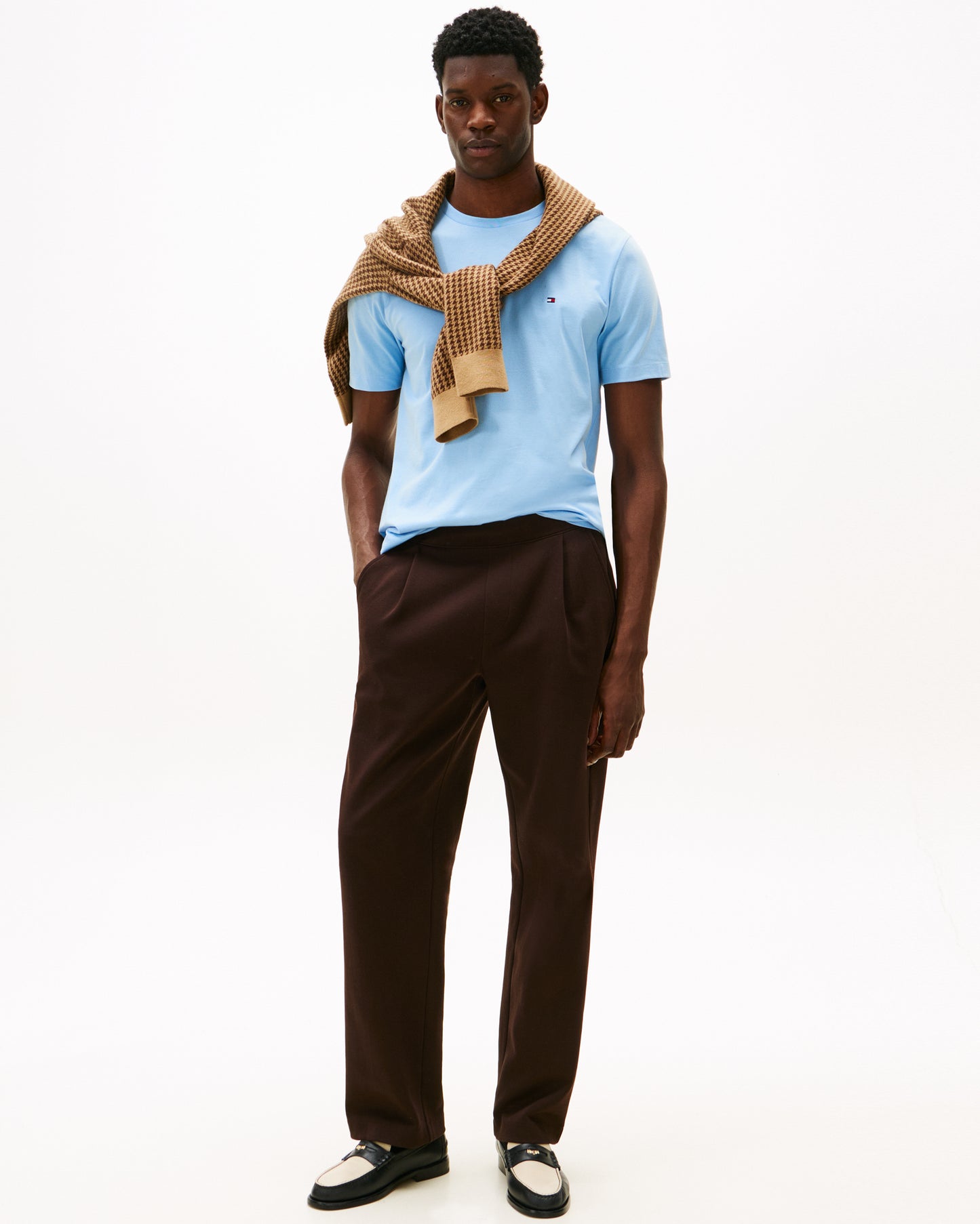 Tommy Hilfiger Essential Seasonal Regular Fit Solid Mens T-Shirt - Well Water