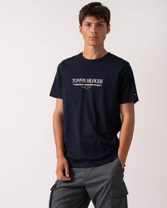 Tommy Hilfiger Brand Love Hilfiger Mens Tee - Desert Sky
