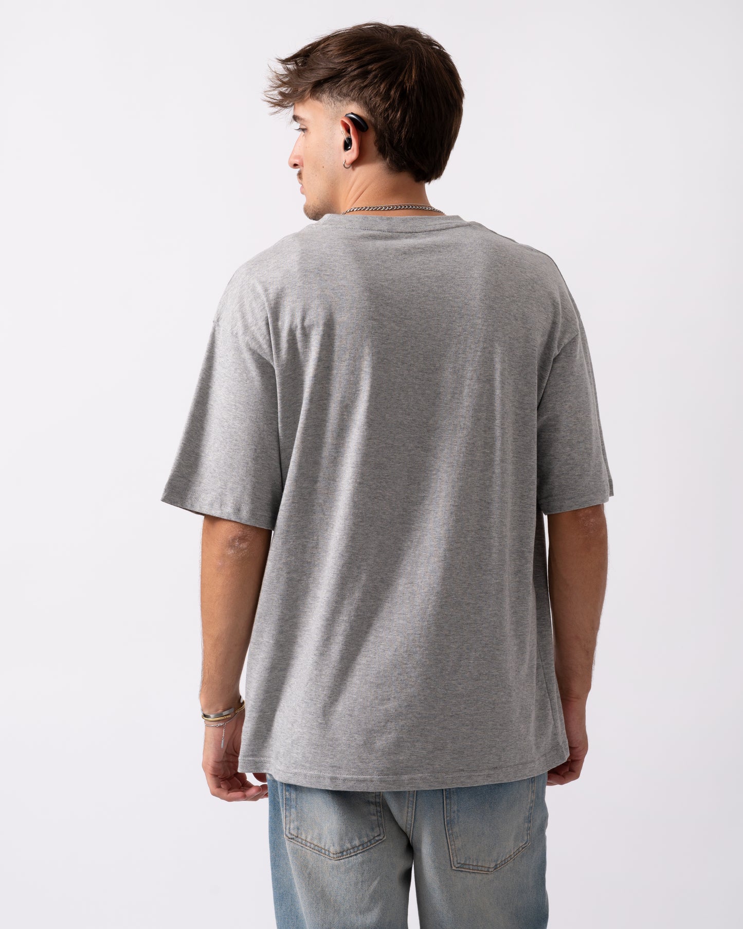 Tommy Hilfiger Contrast Logo Mens T-Shirt - Light Grey Heather